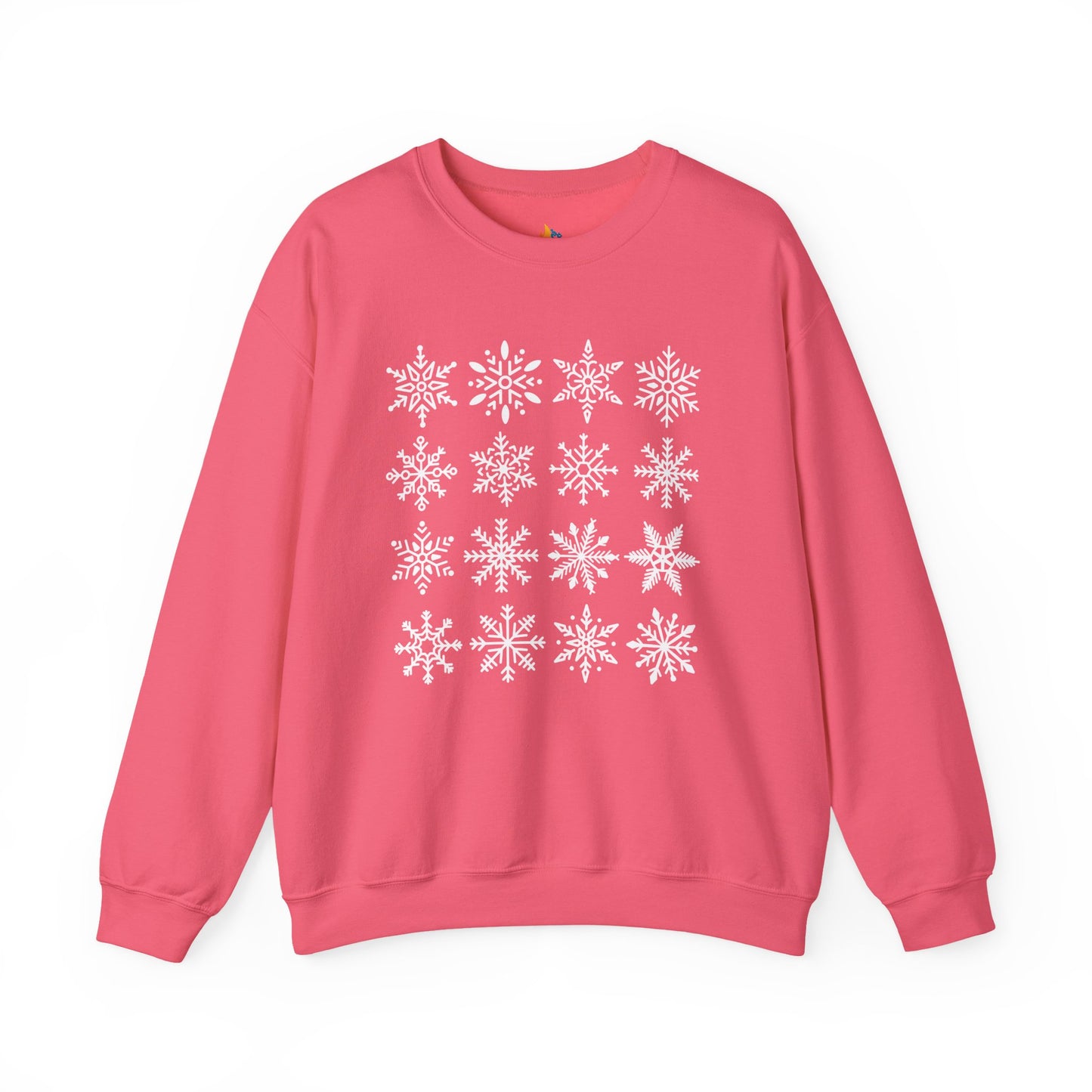 Snowflakes, Christmas Sweatshirt, Unisex Crewneck, Holiday Season Outfit, Winter Sweatshirt