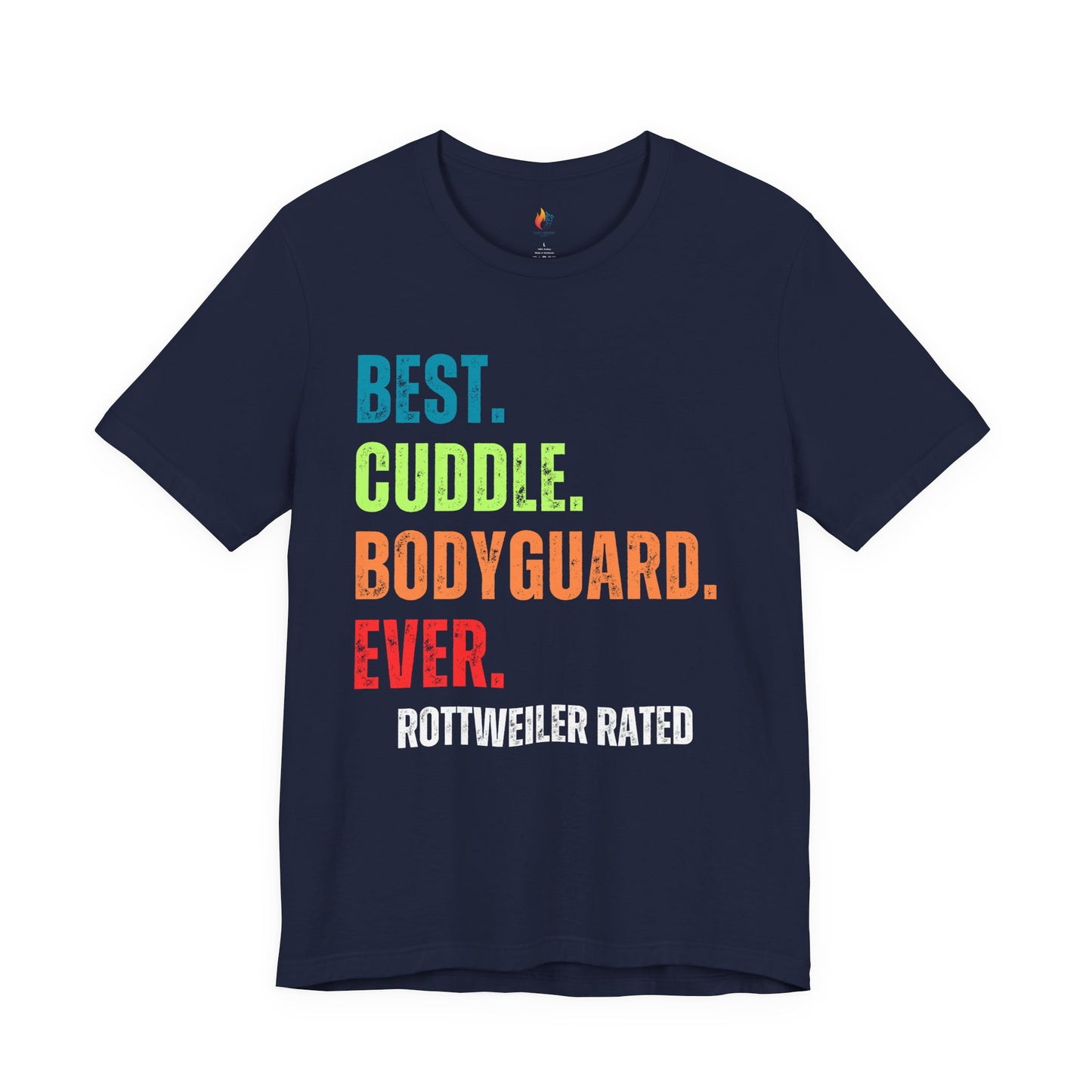 Rottweiler Lover T-Shirt - "Best Cuddle Bodyguard Ever" Graphic Tee