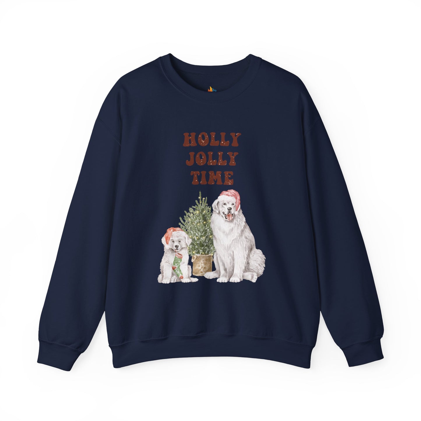 Holly Jolly Time, Christmas Sweatshirt, Unisex Crewneck, Holiday Season Outfit, Winter Sweatshirt