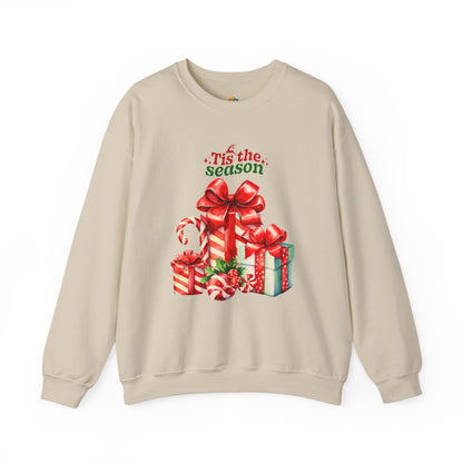 Tis the Season, Christmas Sweatshirt, Unisex Crewneck, Holiday Season Outfit, Winter Sweatshirt