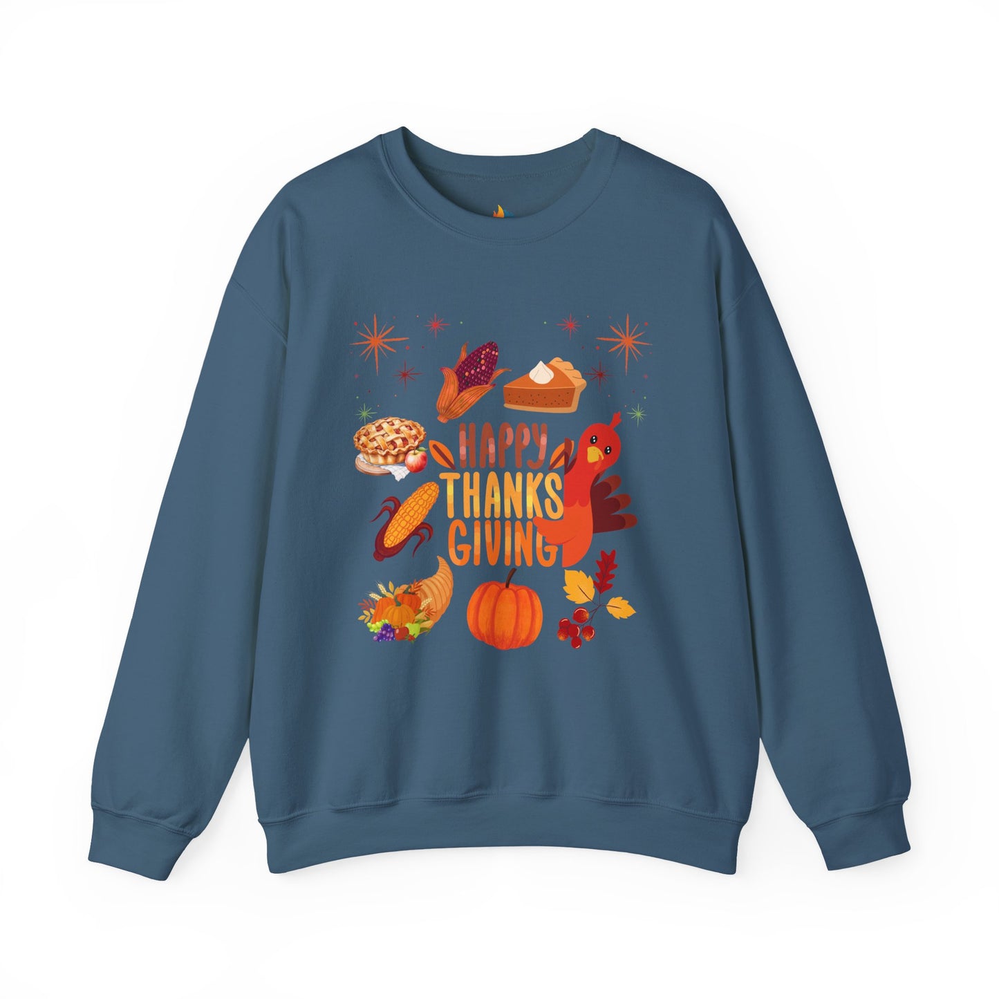 Happy Thanksgiving Sweatshirt, Unisex Crewneck, Fall Season Outfit, Cozy Fall Gift