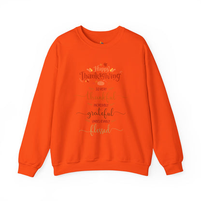 Happy Thanksgiving Sweatshirt, Unisex Crewneck, Fall Season Outfit, Cozy Fall Gift