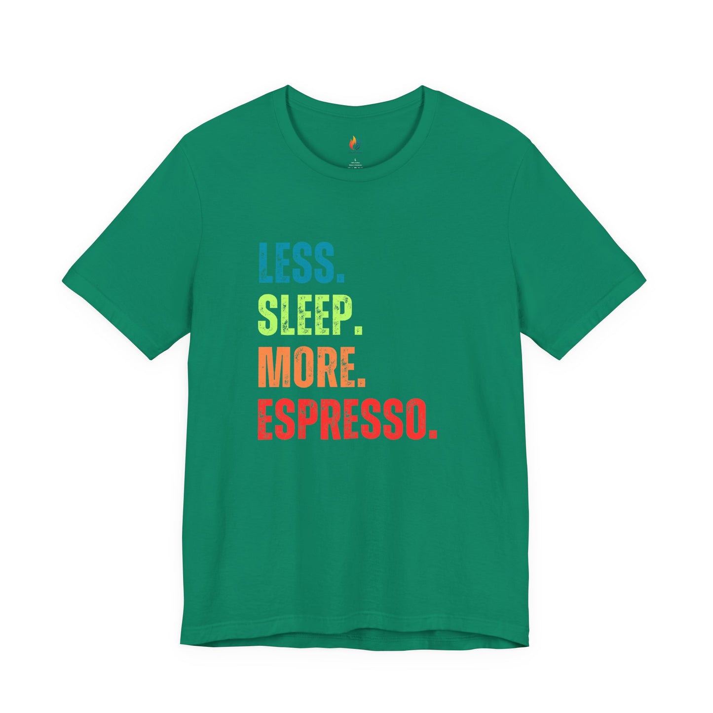 Coffee Lover T-Shirt - "Less Sleep More Expresso" Graphic Tee