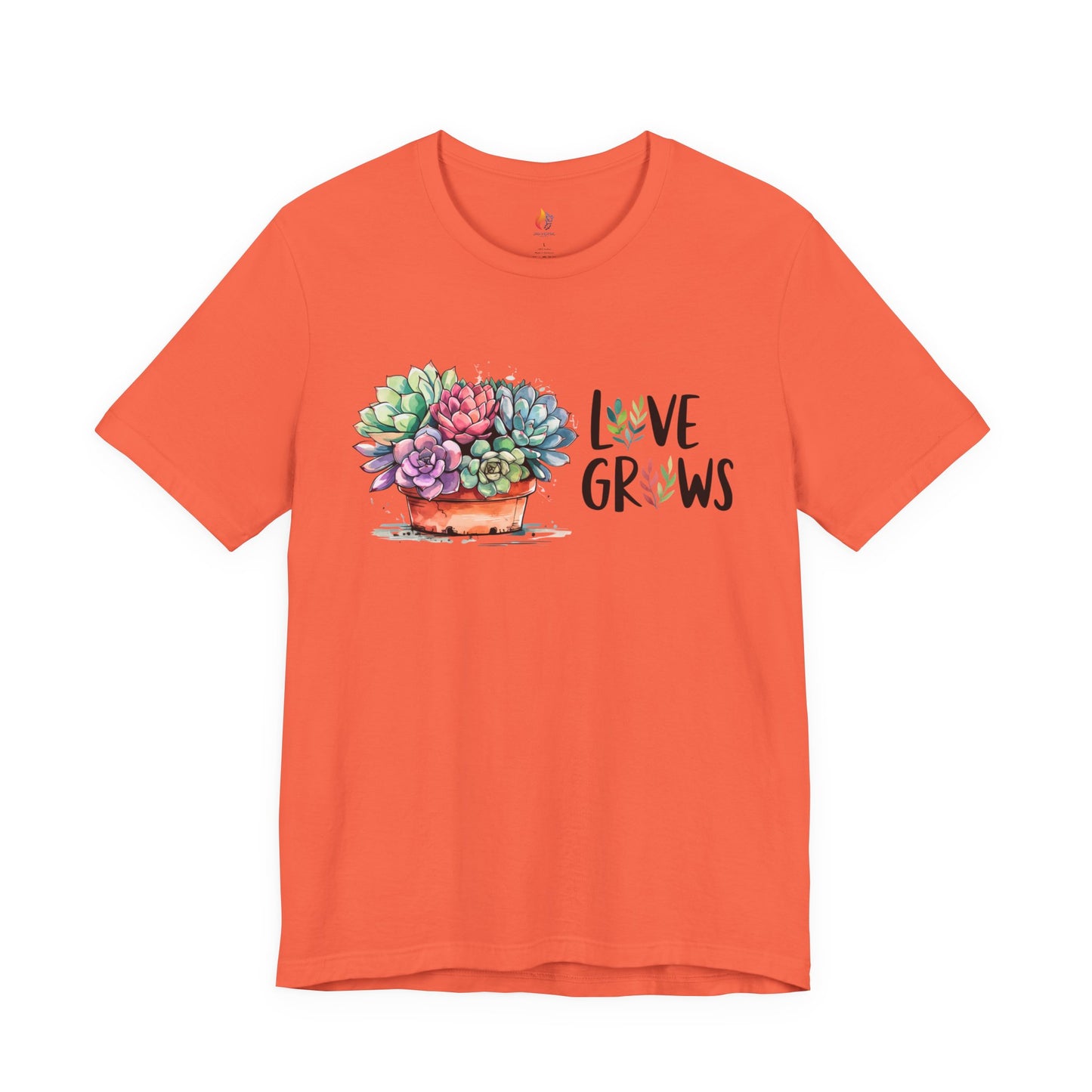 Love Grows T-Shirt - Unisex Short Sleeve, Valentines day Gift
