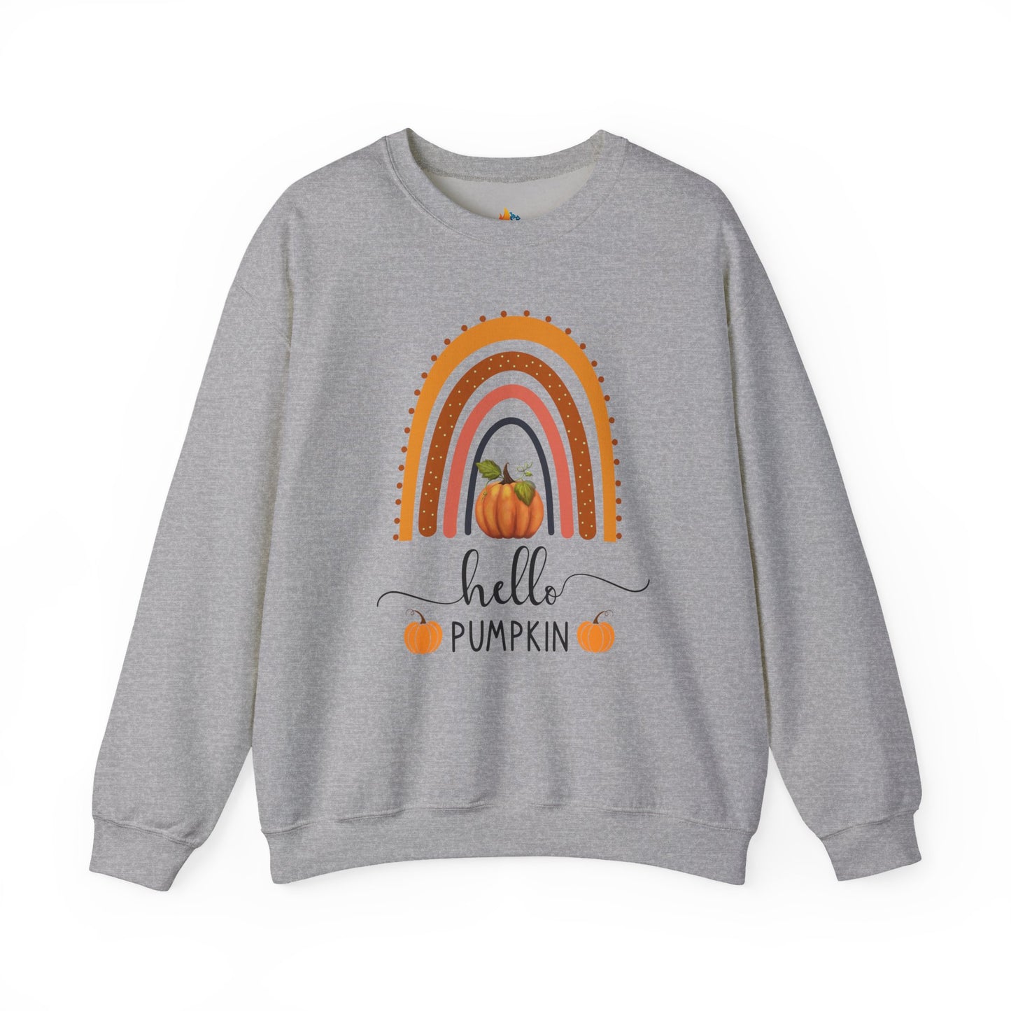 Hello Pumpkin Sweatshirt, Unisex Crewneck, Fall Season Outfit, Cozy Fall Gift
