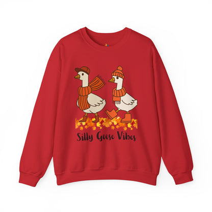 Silly goose vibes Sweatshirt, Unisex Crewneck, Funny Fall Apparel, Cozy Fall Gift