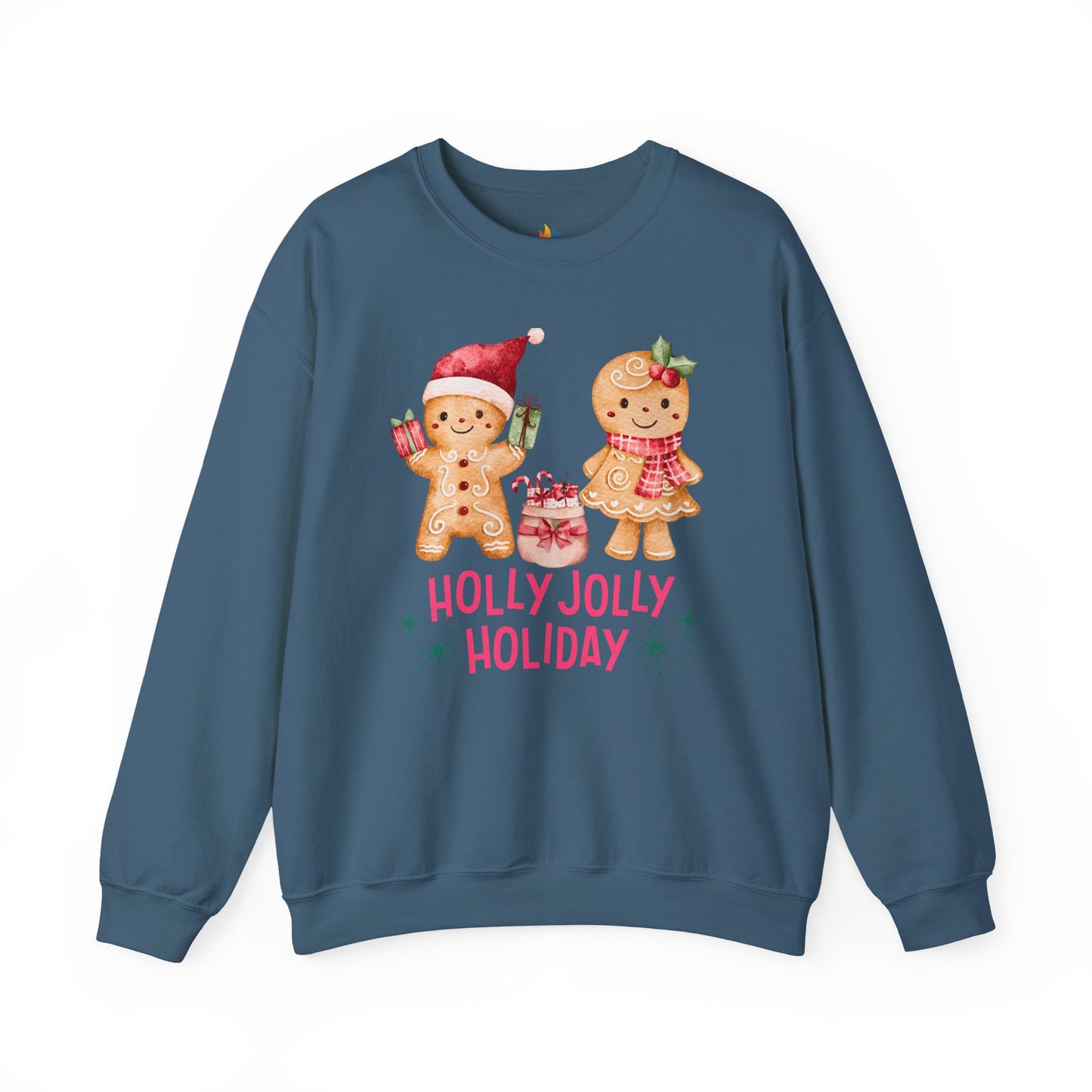 Holly Jolly Holiday, Christmas Sweatshirt, Unisex Crewneck, Holiday Season Outfit, Winter Sweatshirt