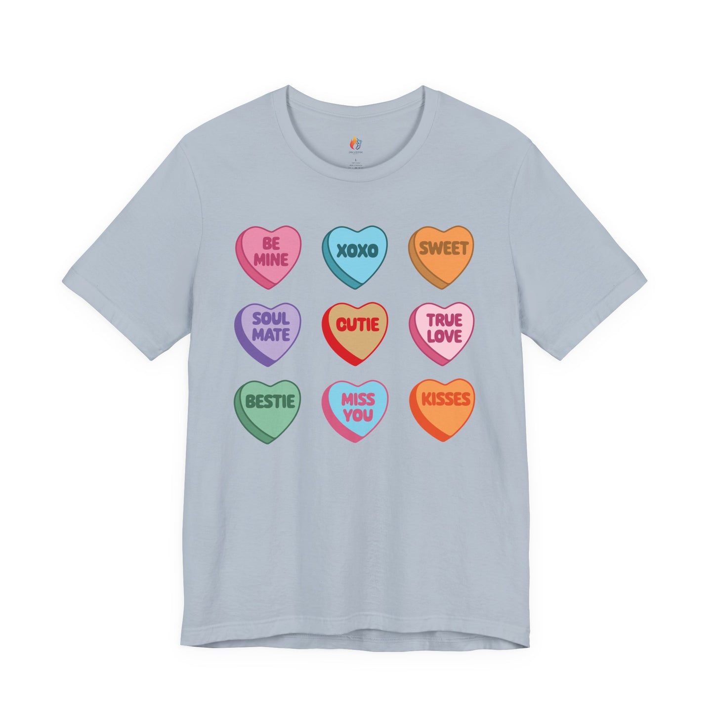 Candy Heart T-Shirt, Valentine’s Day T-shirt, Cute Valentine Shirt, Love Graphic Tee, Unisex Valentine Outfit, Gift for Him or Her, Romantic Holiday Tee