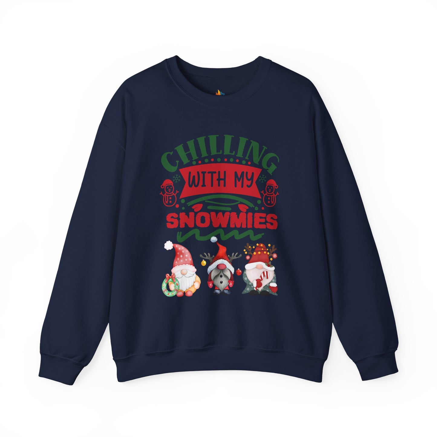 Chillin with my snowmies, Christmas Sweatshirt, Unisex Crewneck, Holiday Season Outfit, Winter Sweatshirt