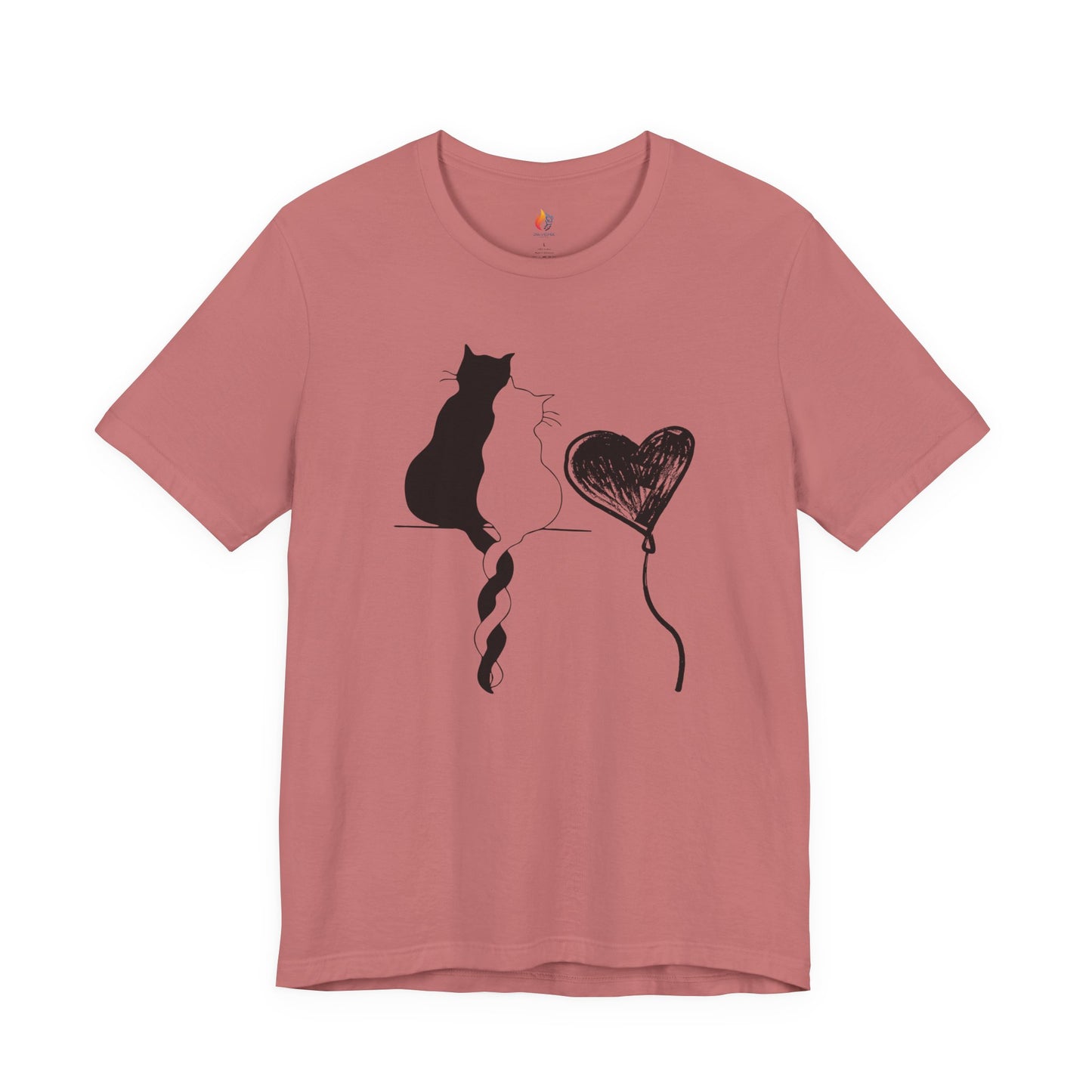 Cat Love T-Shirt, Valentine’s Day T-shirt, Cute Valentine Shirt, Love Graphic Tee, Unisex Valentine Outfit, Gift for Him or Her, Romantic Holiday Tee