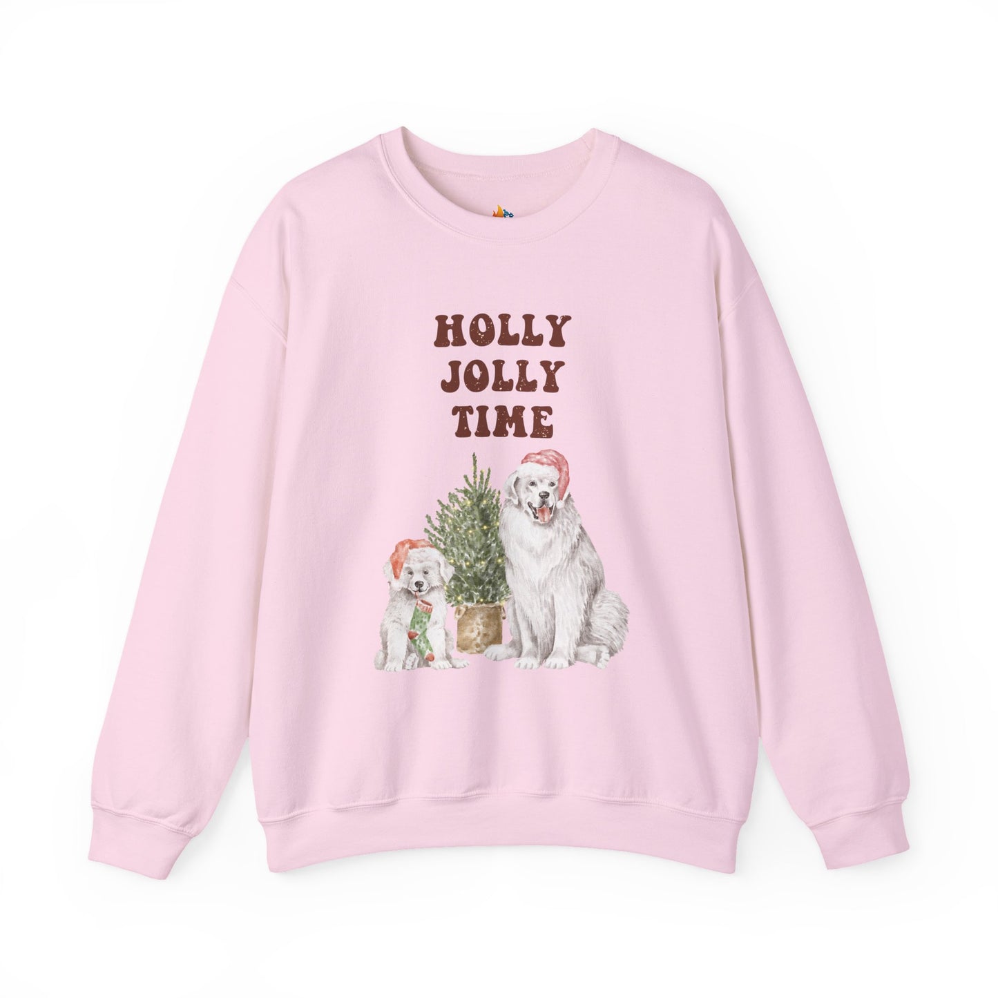 Holly Jolly Time, Christmas Sweatshirt, Unisex Crewneck, Holiday Season Outfit, Winter Sweatshirt