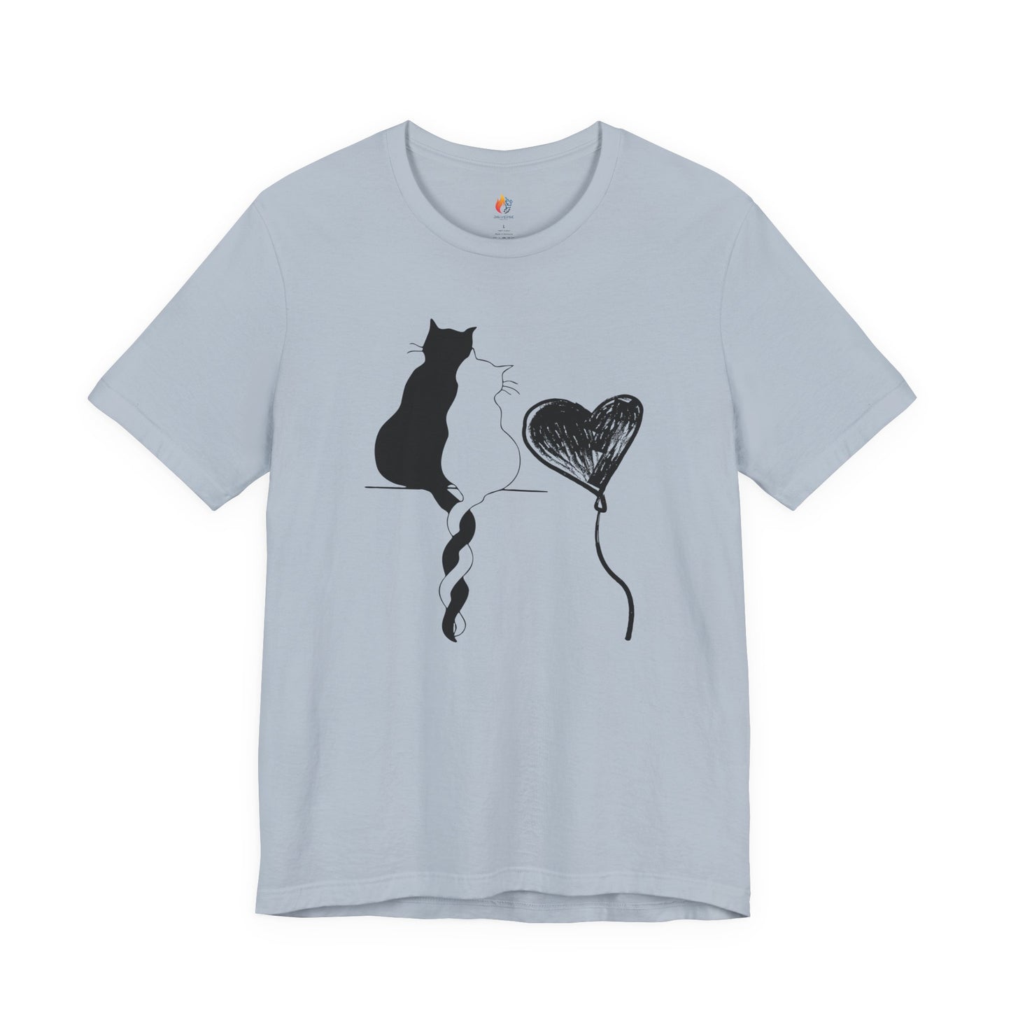Cat Love T-Shirt, Valentine’s Day T-shirt, Cute Valentine Shirt, Love Graphic Tee, Unisex Valentine Outfit, Gift for Him or Her, Romantic Holiday Tee
