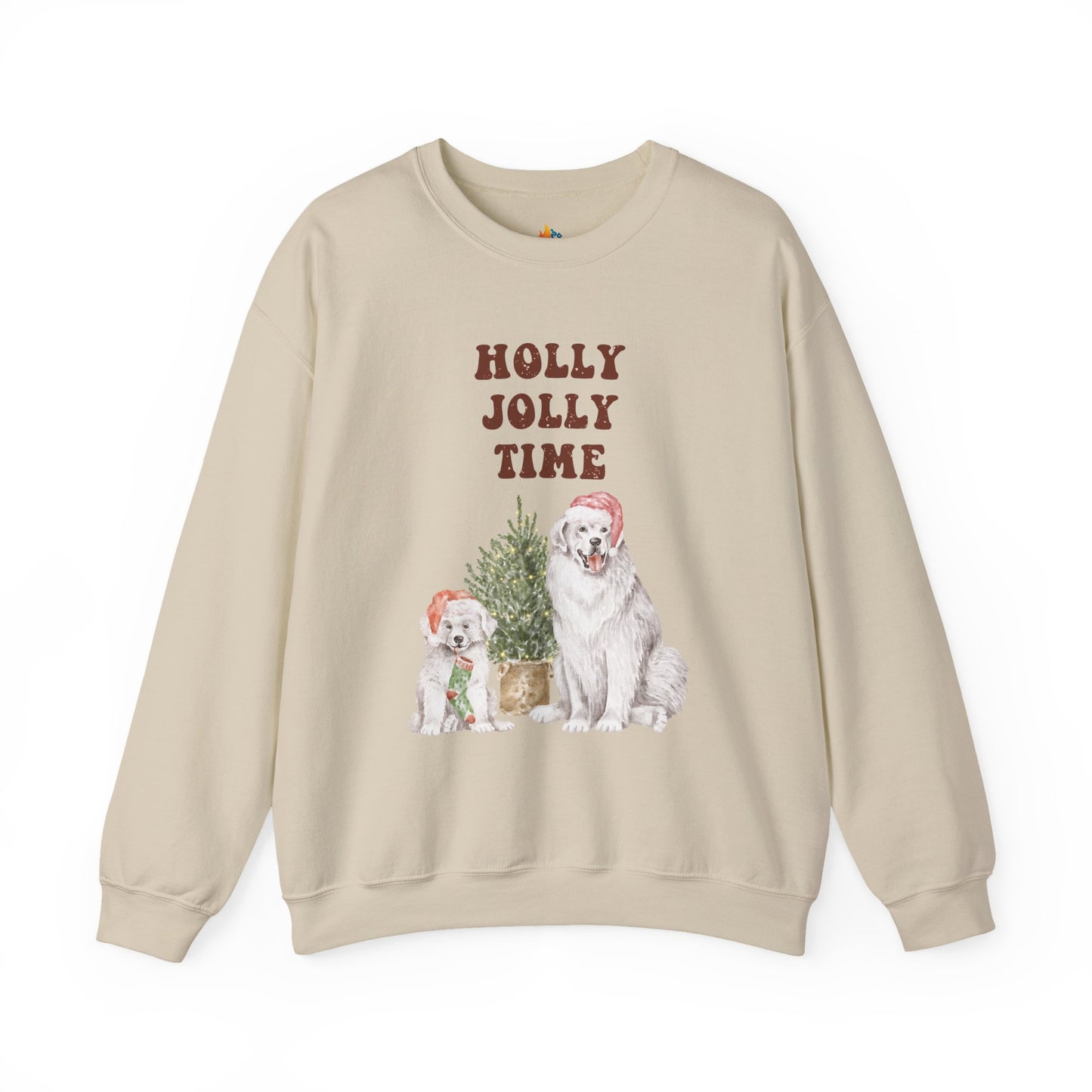 Holly Jolly Time, Christmas Sweatshirt, Unisex Crewneck, Holiday Season Outfit, Winter Sweatshirt