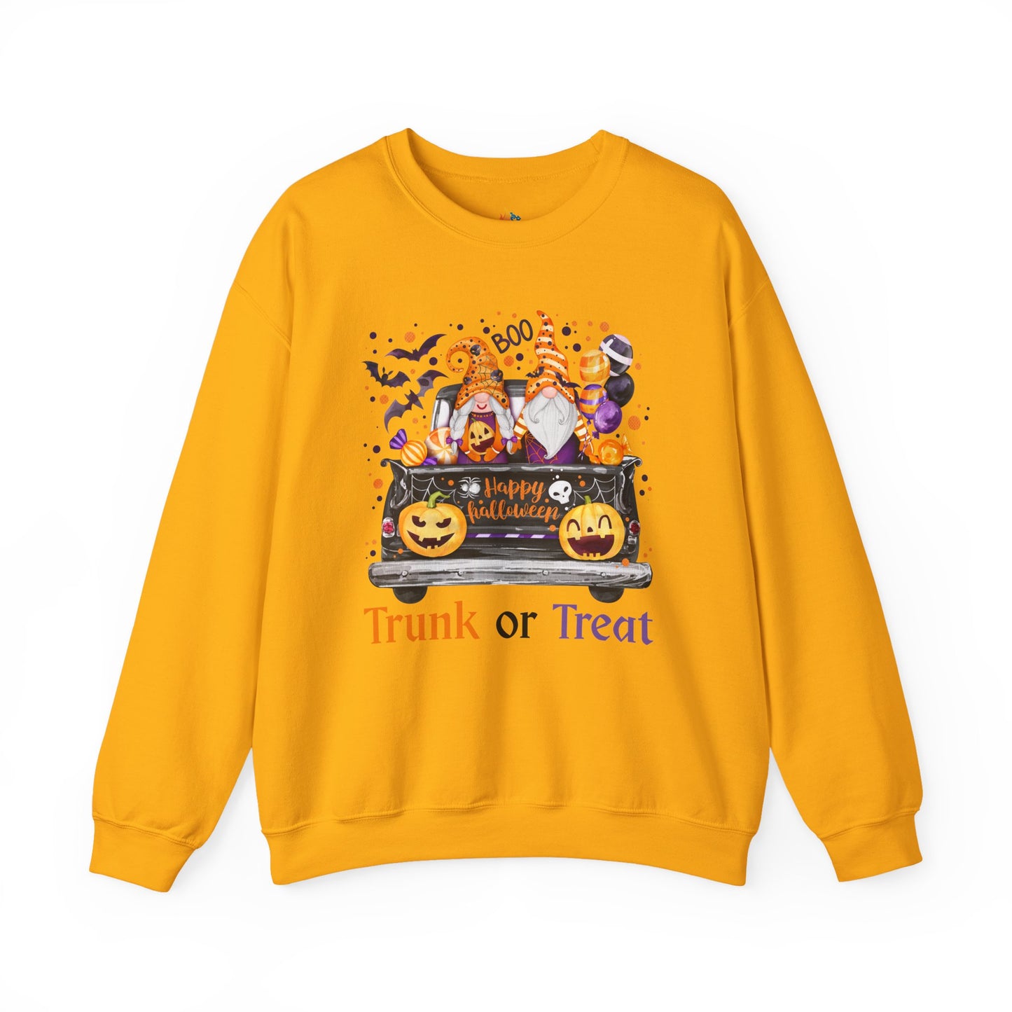 Halloween Trunk or Treat Sweatshirt, Unisex Crewneck, Funny Halloween Apparel, Spooky Season Outfit, Cozy Fall Gift, Spooky Cute, Retro Halloween Gift