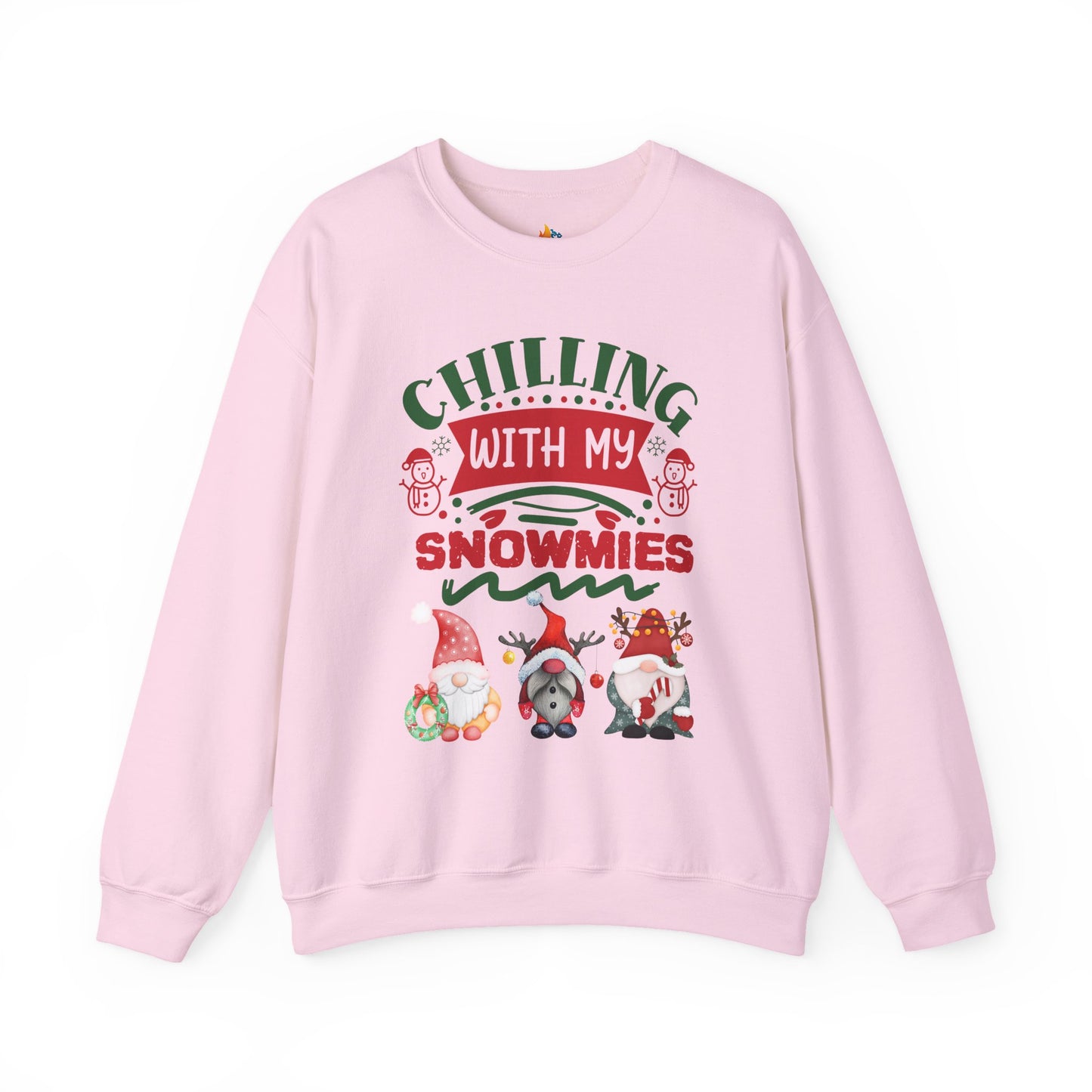 Chillin with my snowmies, Christmas Sweatshirt, Unisex Crewneck, Holiday Season Outfit, Winter Sweatshirt