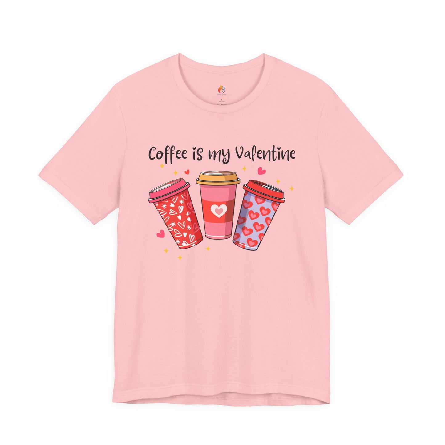 Coffee is my Valentine T-Shirt, Valentine’s Day T-shirt, Cute Valentine Shirt, Love Graphic Tee, Unisex Valentine Outfit, Gift for Him or Her, Romantic Holiday Tee
