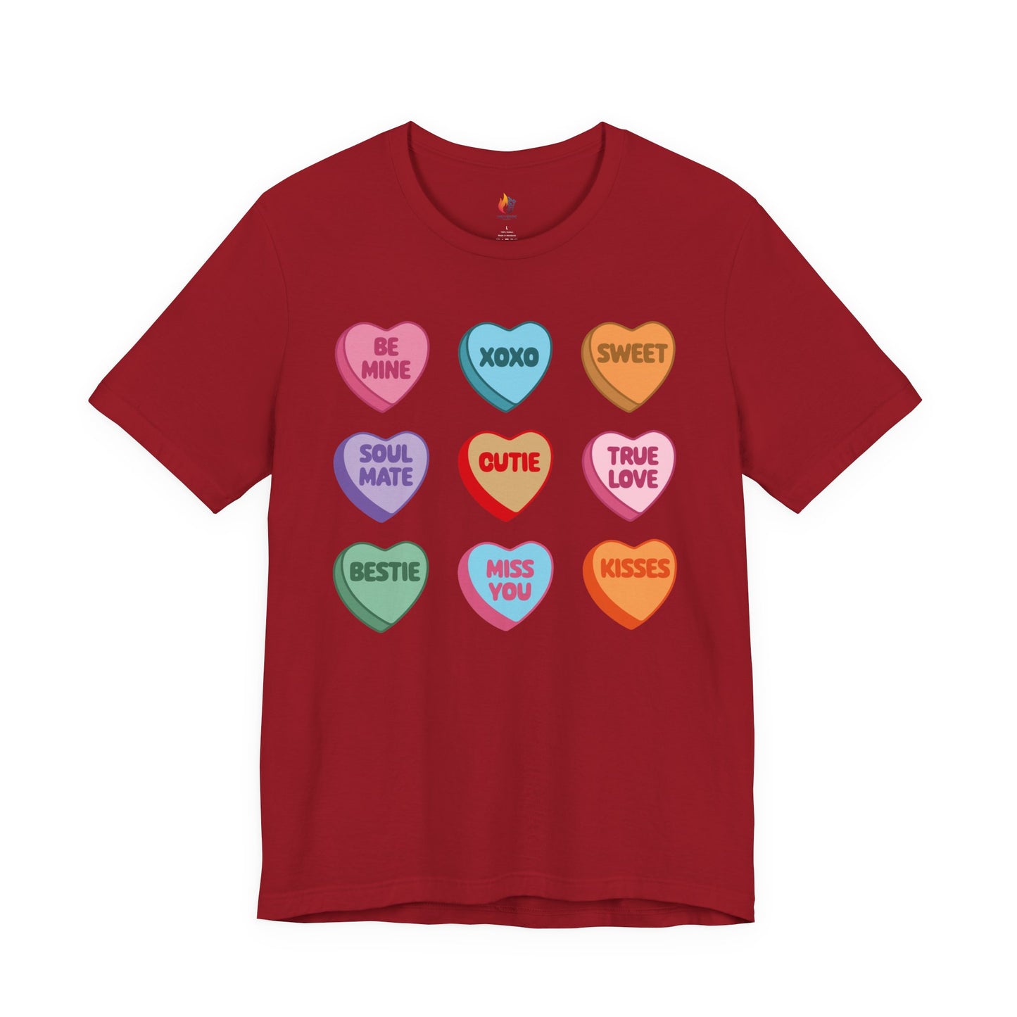 Candy Heart T-Shirt, Valentine’s Day T-shirt, Cute Valentine Shirt, Love Graphic Tee, Unisex Valentine Outfit, Gift for Him or Her, Romantic Holiday Tee