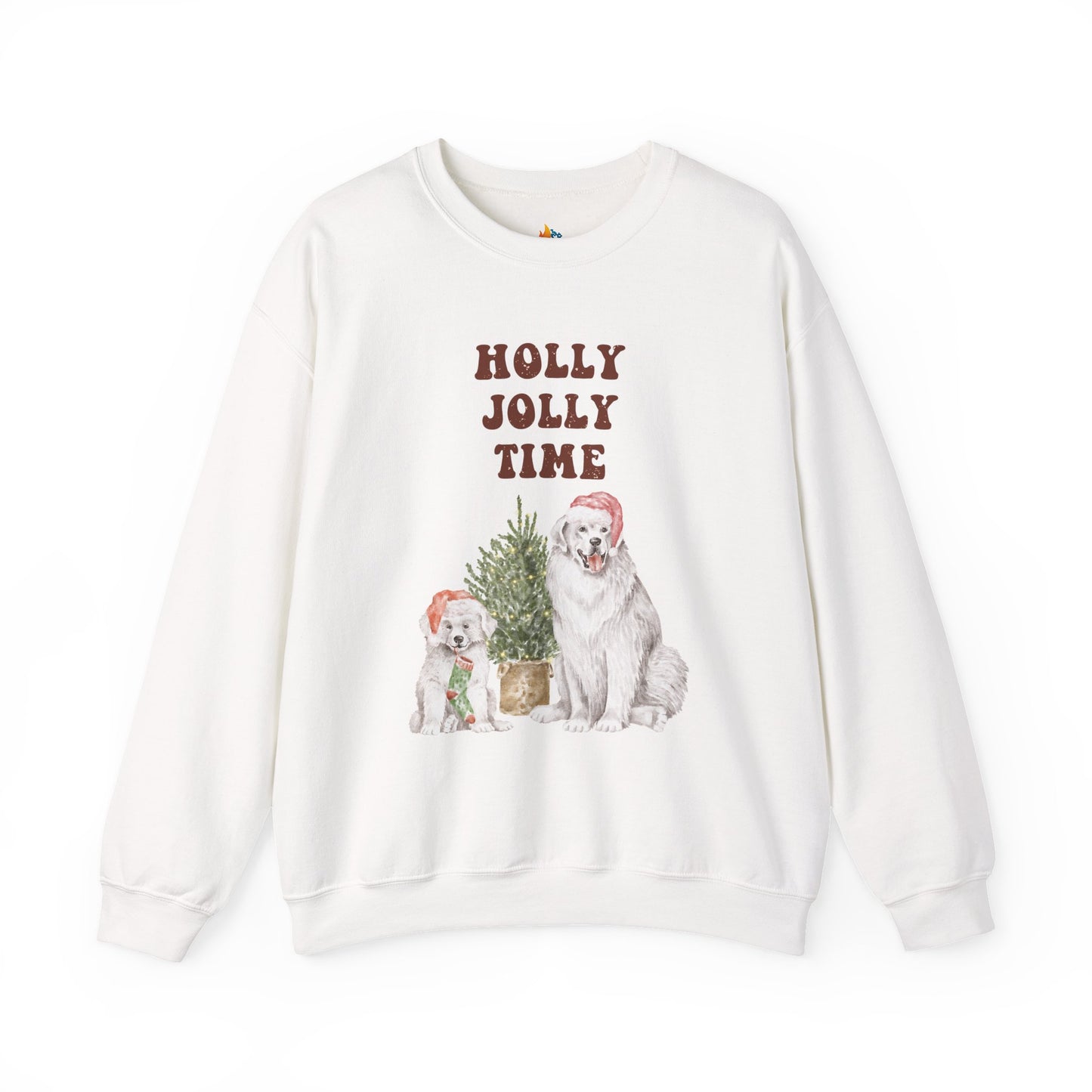 Holly Jolly Time, Christmas Sweatshirt, Unisex Crewneck, Holiday Season Outfit, Winter Sweatshirt