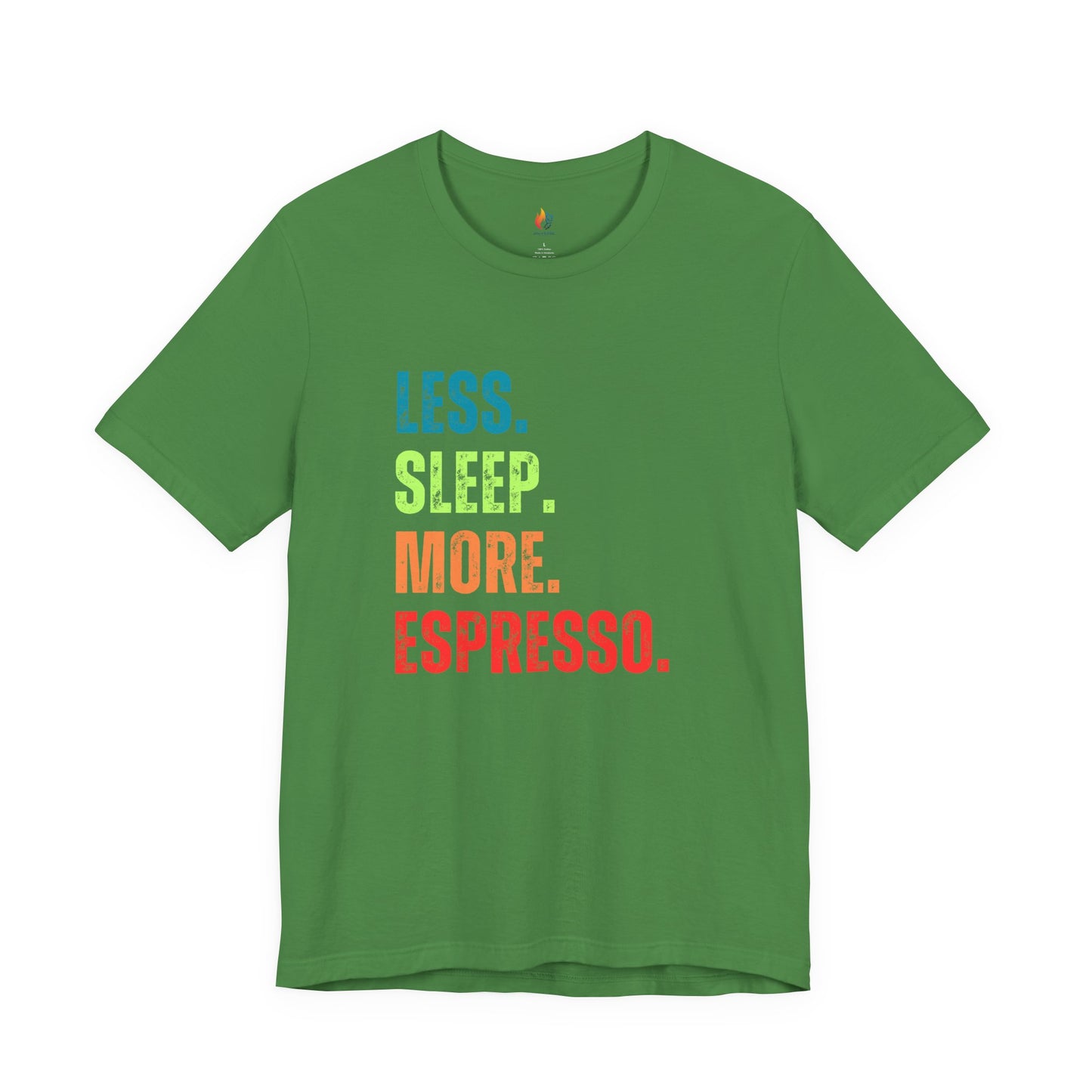 Coffee Lover T-Shirt - "Less Sleep More Expresso" Graphic Tee