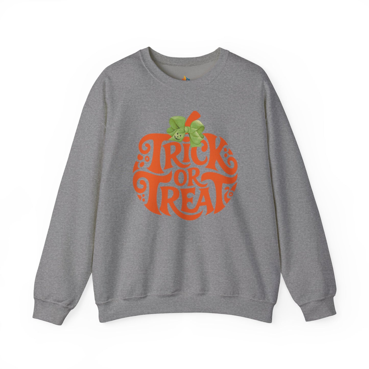 Trick or Treat Halloween Sweatshirt, Unisex Crewneck, Funny Halloween Apparel, Spooky Season Outfit, Cozy Fall Gift, Spooky Cute, Retro Halloween Gift