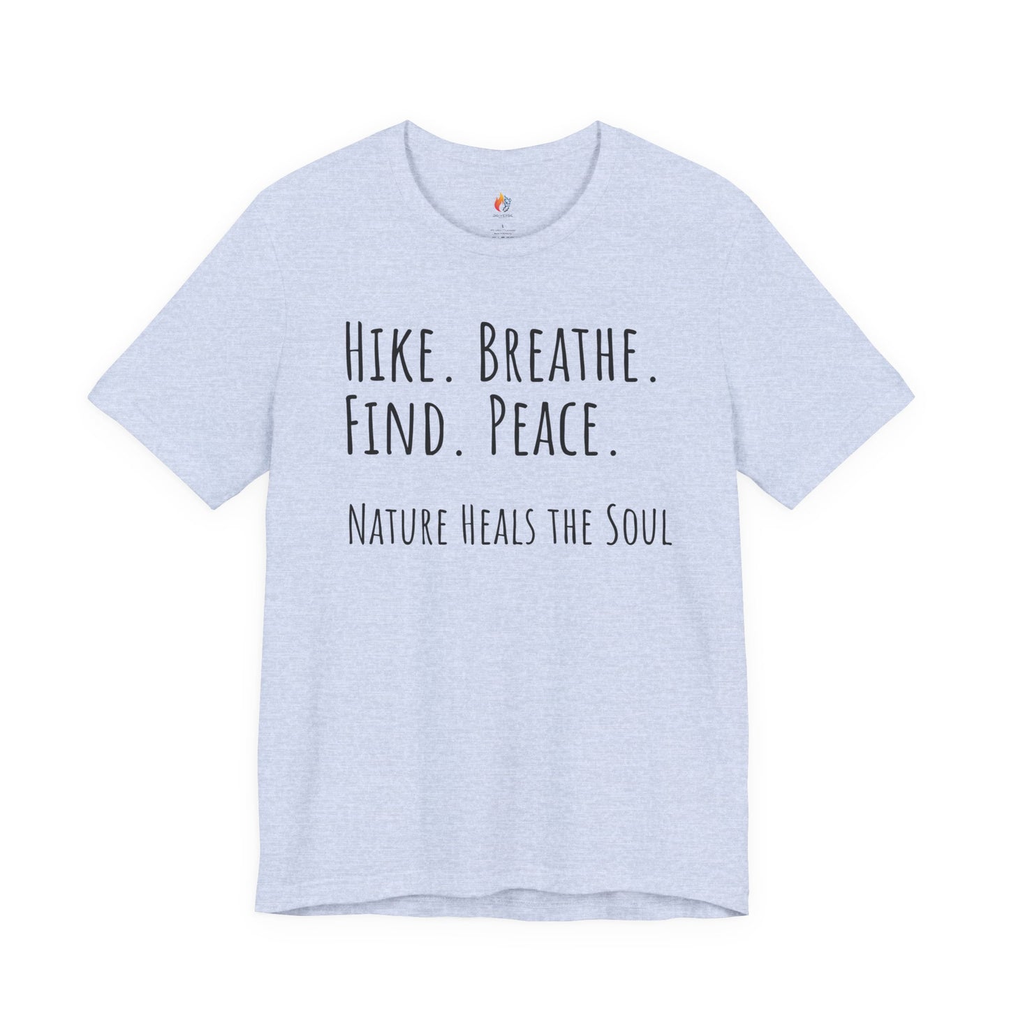 Travel lover T-Shirt - "Hike, Breathe, Find, Peace", Adventure Graphic Tee