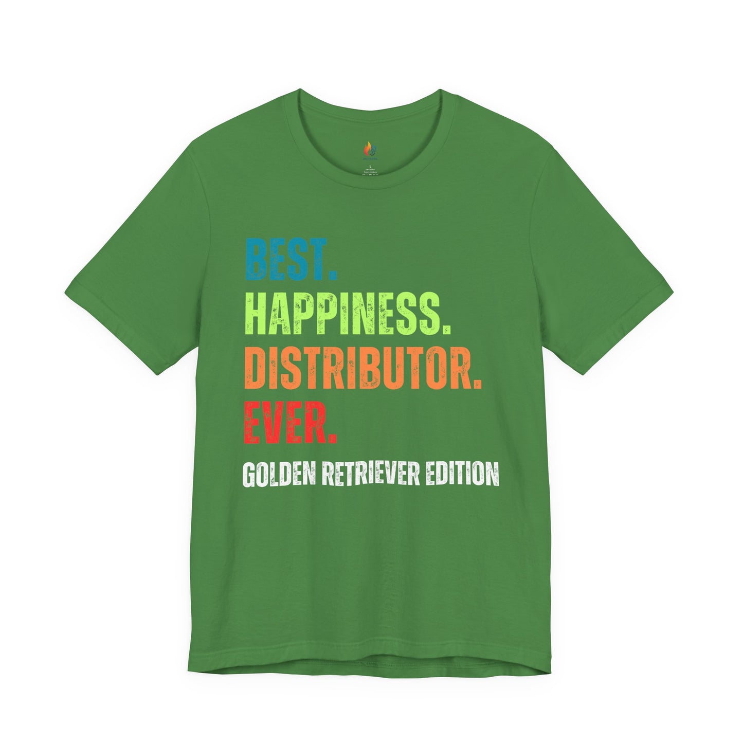 Golden Retriever Dog Lover T-Shirt - "Best Happiness Distributor Ever"