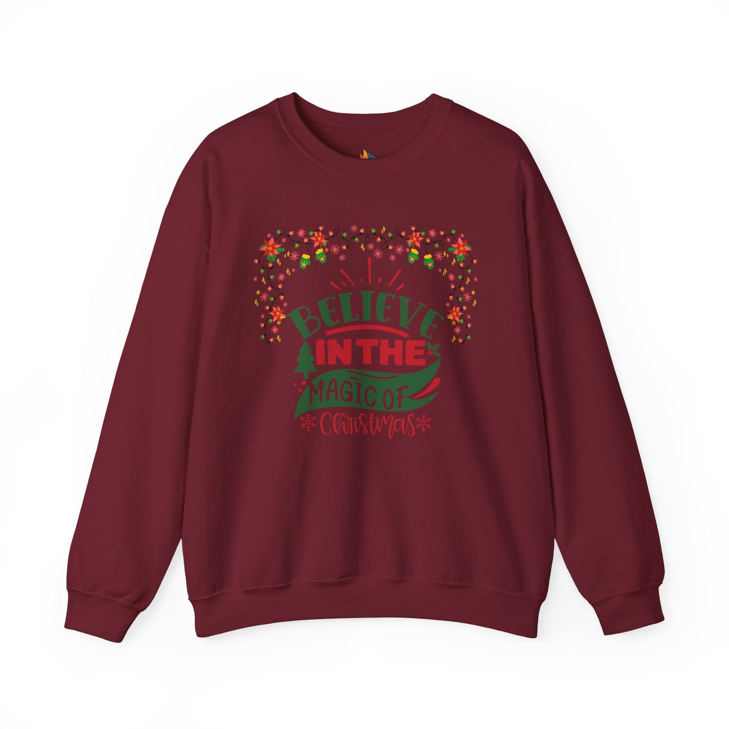 Believe in the Magic of Christmas, Christmas Sweatshirt, Unisex Crewneck, Holiday Season Outfit, Winter Sweatshirt