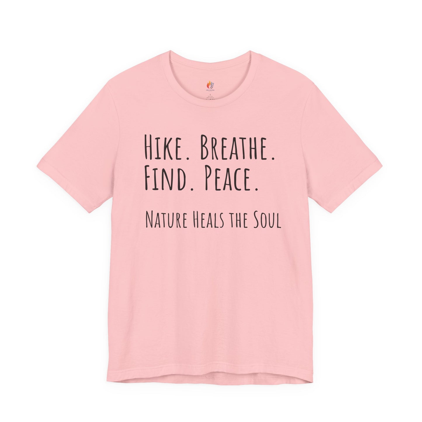 Travel lover T-Shirt - "Hike, Breathe, Find, Peace", Adventure Graphic Tee