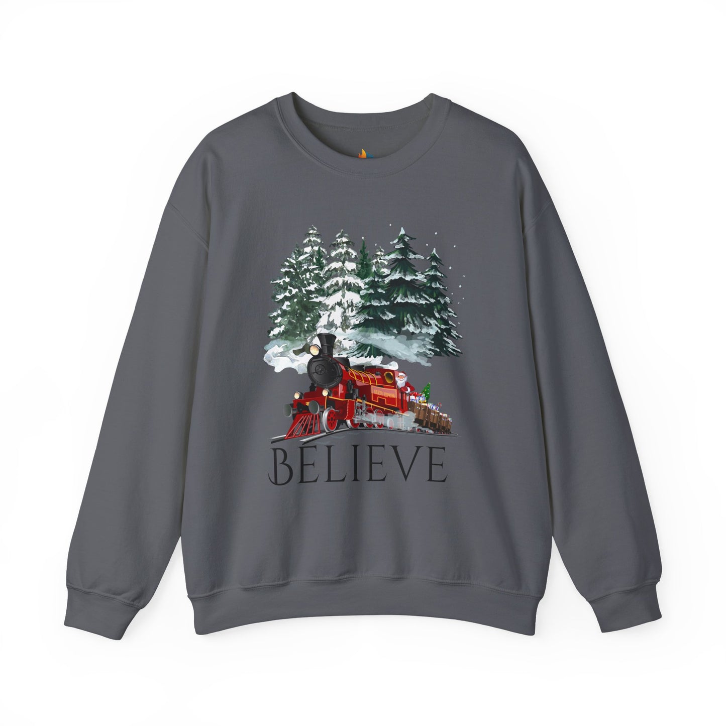 Believe, Christmas Sweatshirt, Unisex Crewneck, Holiday Season Outfit, Winter Sweatshirt