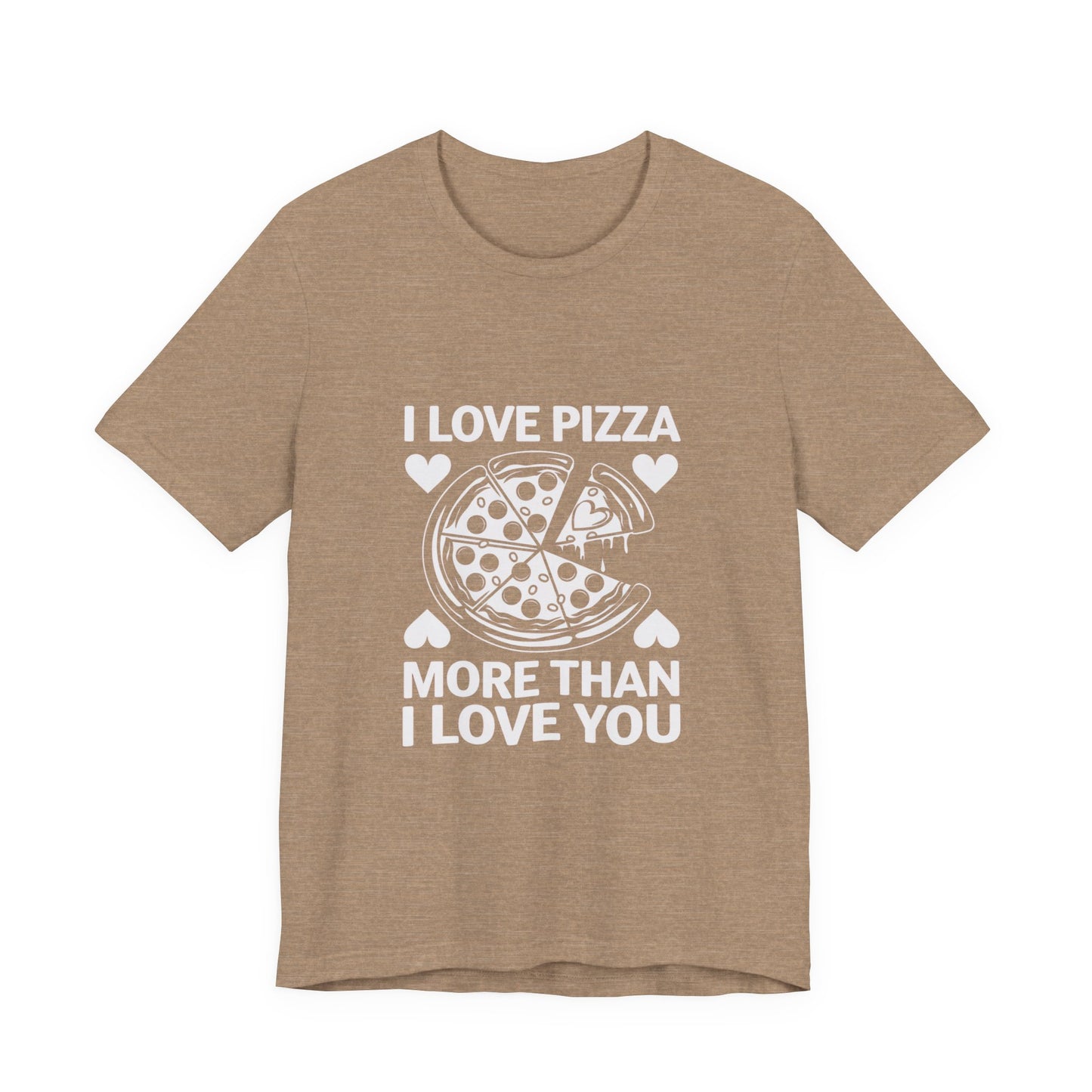 I Love Pizza T-Shirt, Valentine’s Day T-shirt, Cute Valentine Shirt, Love Graphic Tee, Unisex Valentine Outfit, Gift for Him or Her, Romantic Holiday Tee