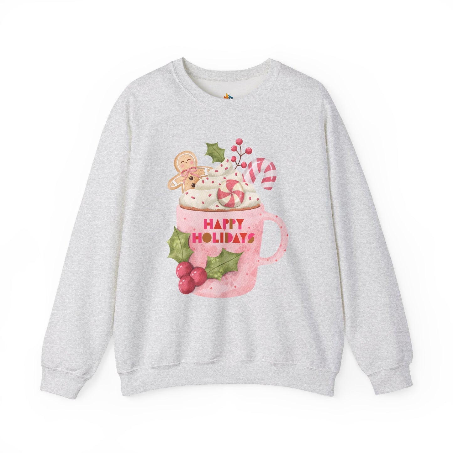 Happy Holidays, Christmas Sweatshirt, Unisex Crewneck, Holiday Season Outfit, Winter Sweatshirt
