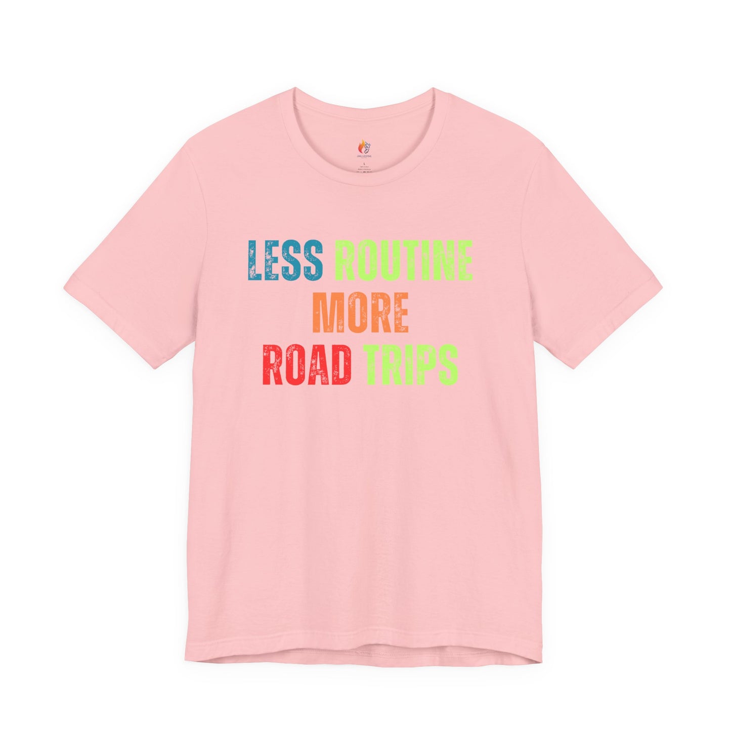 Less Routine, More Road trips T-Shirt - Travel Lover Graphic Tee