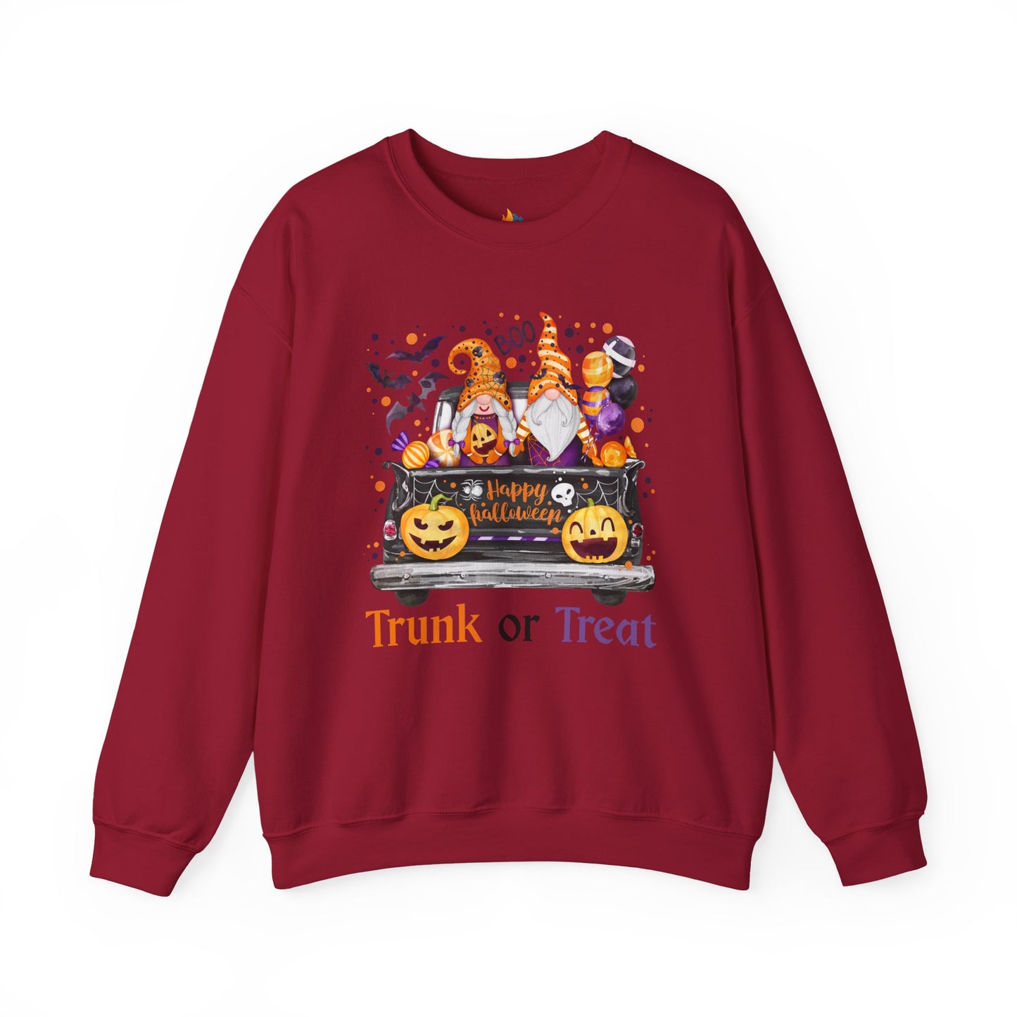 Halloween Trunk or Treat Sweatshirt, Unisex Crewneck, Funny Halloween Apparel, Spooky Season Outfit, Cozy Fall Gift, Spooky Cute, Retro Halloween Gift