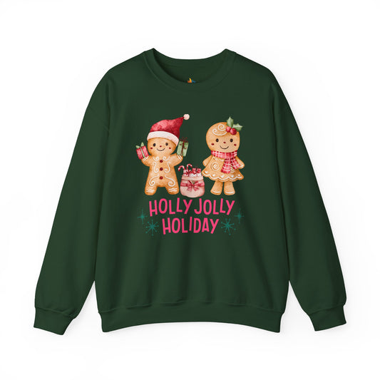 Holly Jolly Holiday, Christmas Sweatshirt, Unisex Crewneck, Holiday Season Outfit, Winter Sweatshirt