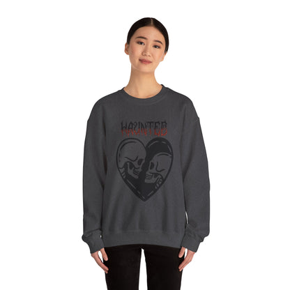 Haunted Sweatshirt, Unisex Crewneck, Fall Season Outfit, Cozy Fall Gift, Halloween Gift