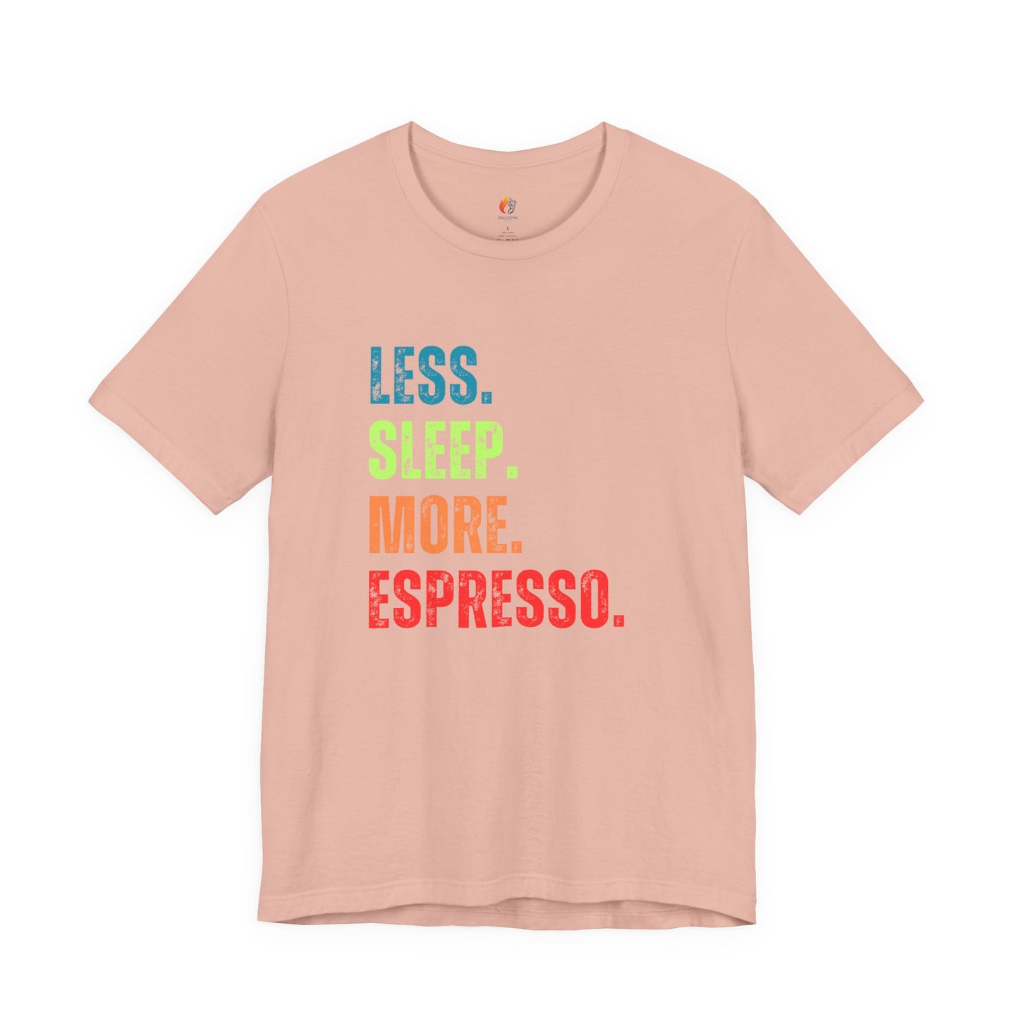 Coffee Lover T-Shirt - "Less Sleep More Expresso" Graphic Tee