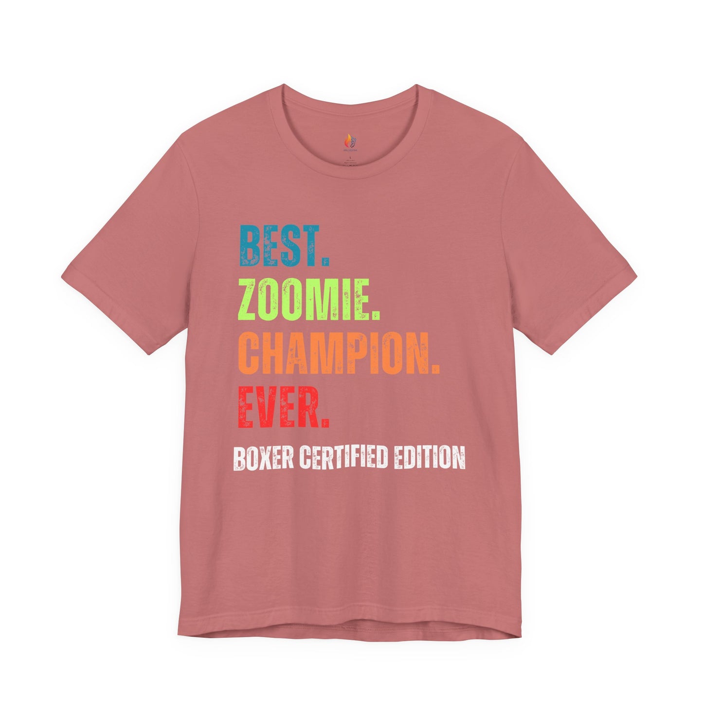Boxer Dog Lover T-Shirt - "Best zoomie Champion Ever" Graphic Tee