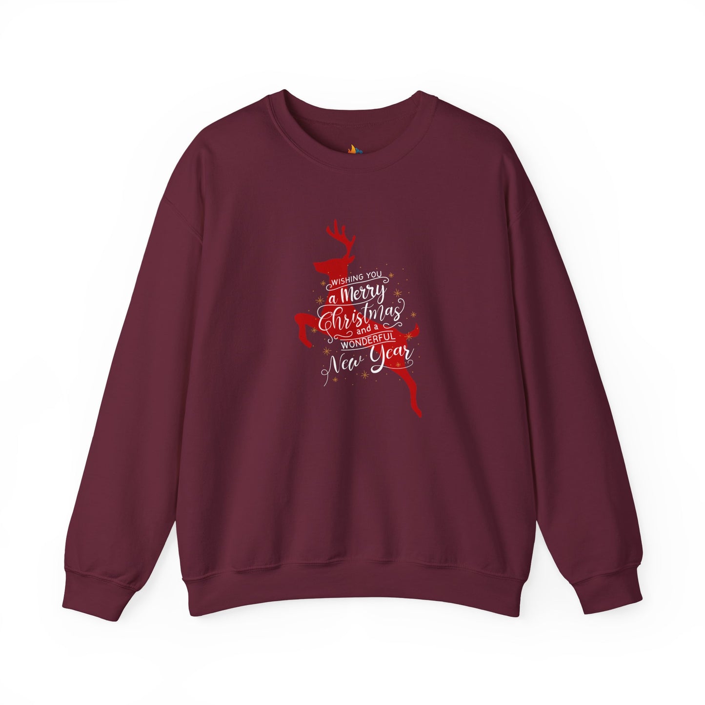 Wishing you Christmas & a wonderful new year Sweatshirt, Unisex Crewneck, Holiday Season Outfit, Winter Sweatshirt