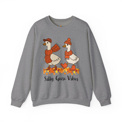 Silly goose vibes Sweatshirt, Unisex Crewneck, Funny Fall Apparel, Cozy Fall Gift