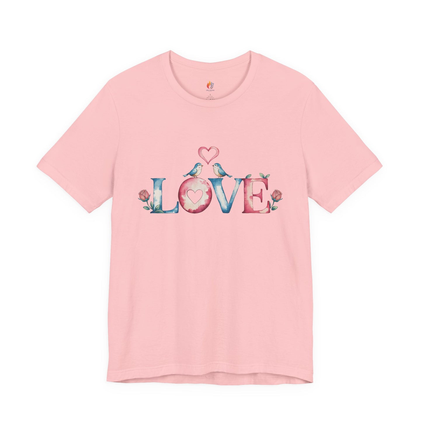 Love Birds T-Shirt - Valentine’s Day T-shirt, Cute Valentine Shirt, Love Graphic Tee, Unisex Valentine Outfit, Gift for Him or Her, Romantic Holiday Tee