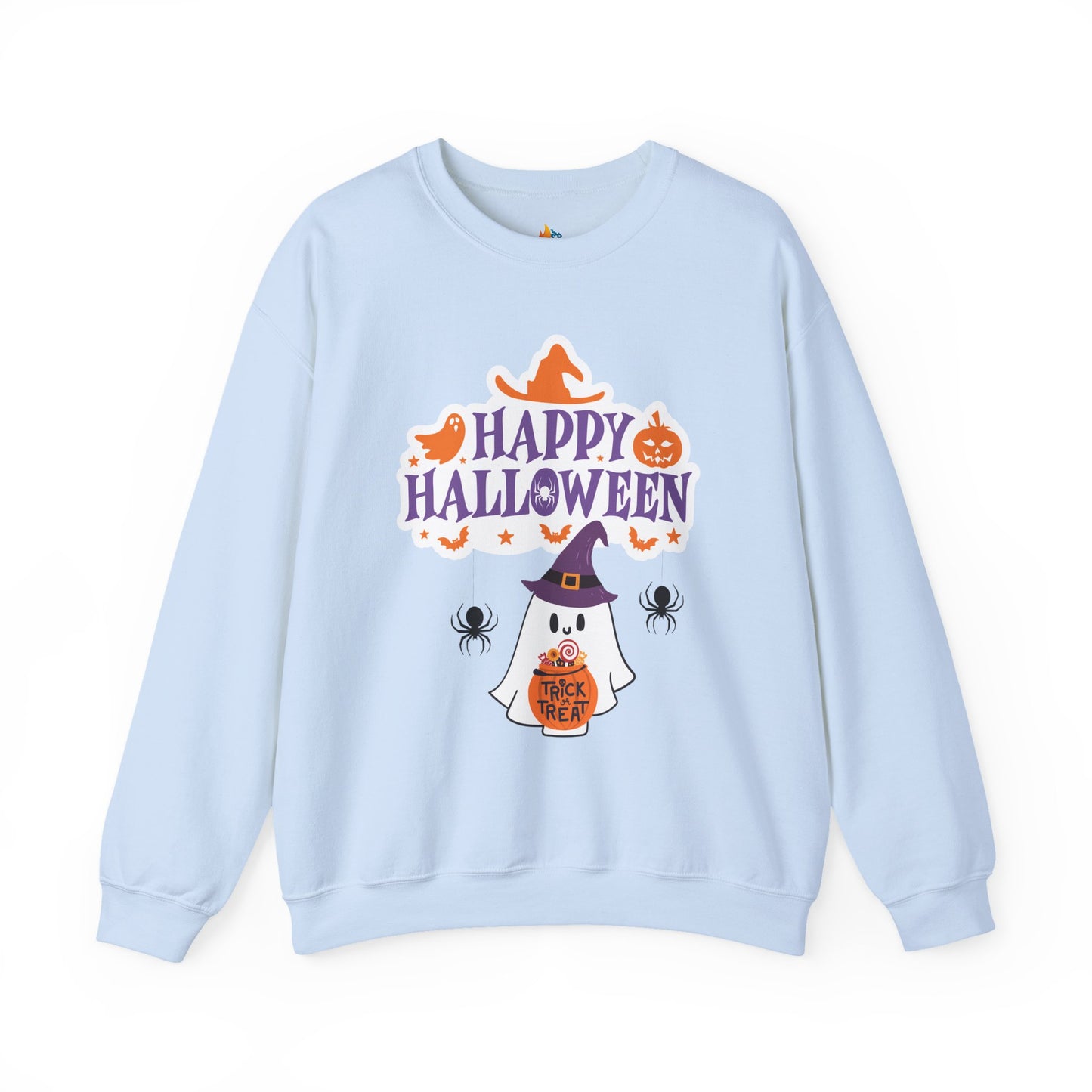 Happy Halloween Sweatshirt, Unisex Crewneck, Funny Halloween Apparel, Spooky Season Outfit, Cozy Fall Gift, Spooky Cute, Retro Halloween Gift