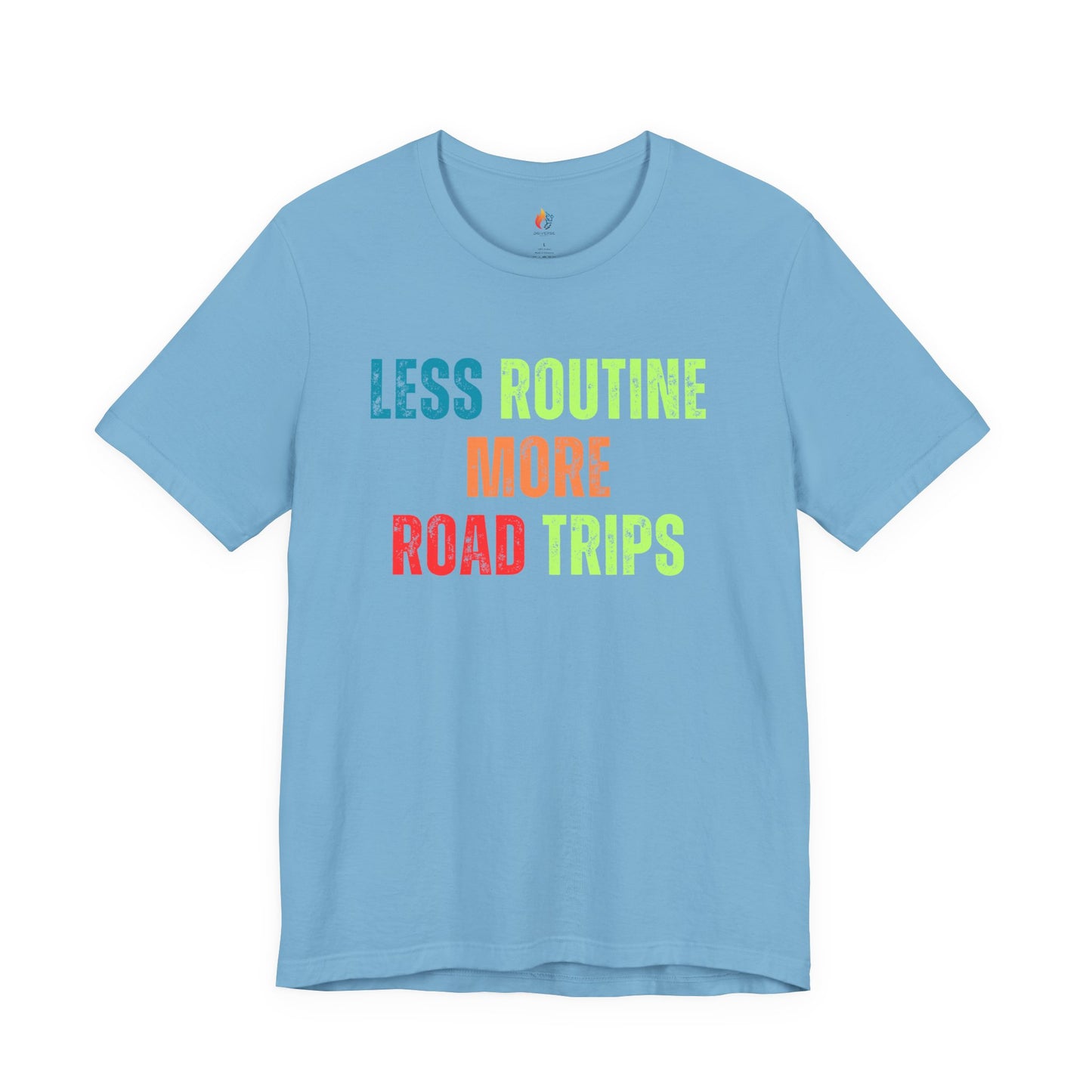 Less Routine, More Road trips T-Shirt - Travel Lover Graphic Tee