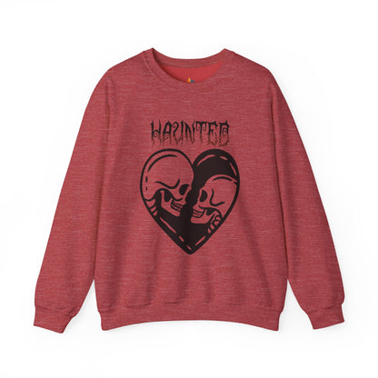 Haunted Sweatshirt, Unisex Crewneck, Fall Season Outfit, Cozy Fall Gift, Halloween Gift