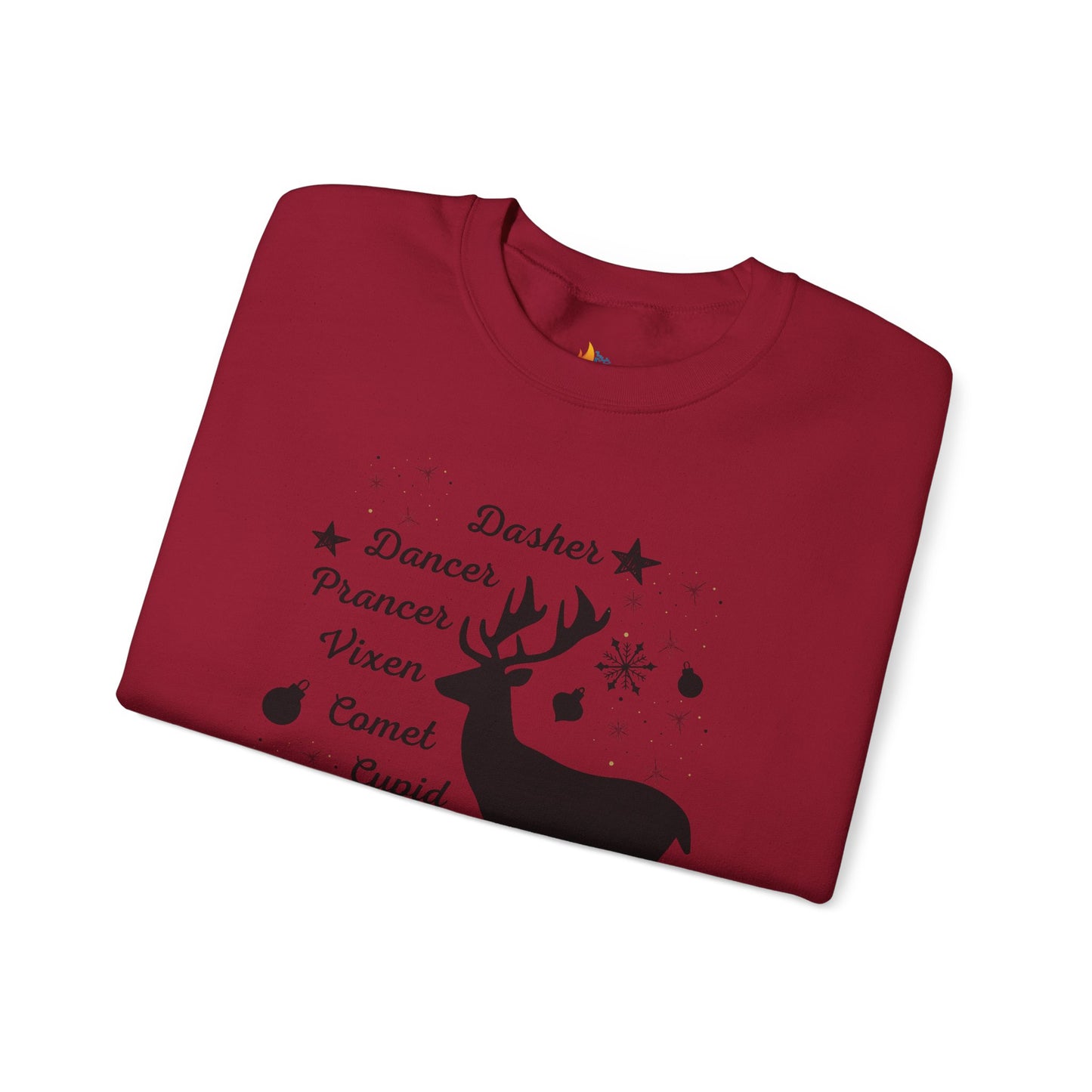 Reindeer, Christmas Sweatshirt, Unisex Crewneck, Holiday Season Outfit, Winter Sweatshirt