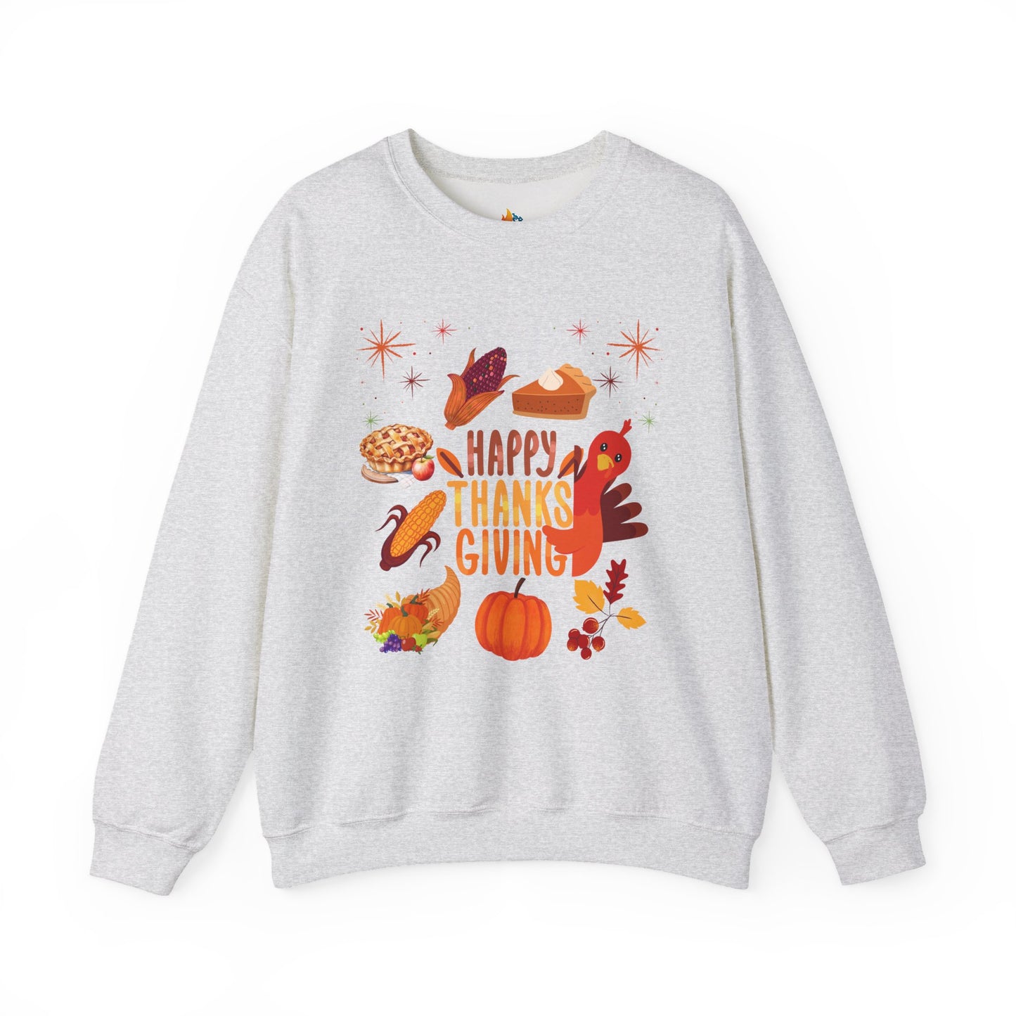 Happy Thanksgiving Sweatshirt, Unisex Crewneck, Fall Season Outfit, Cozy Fall Gift