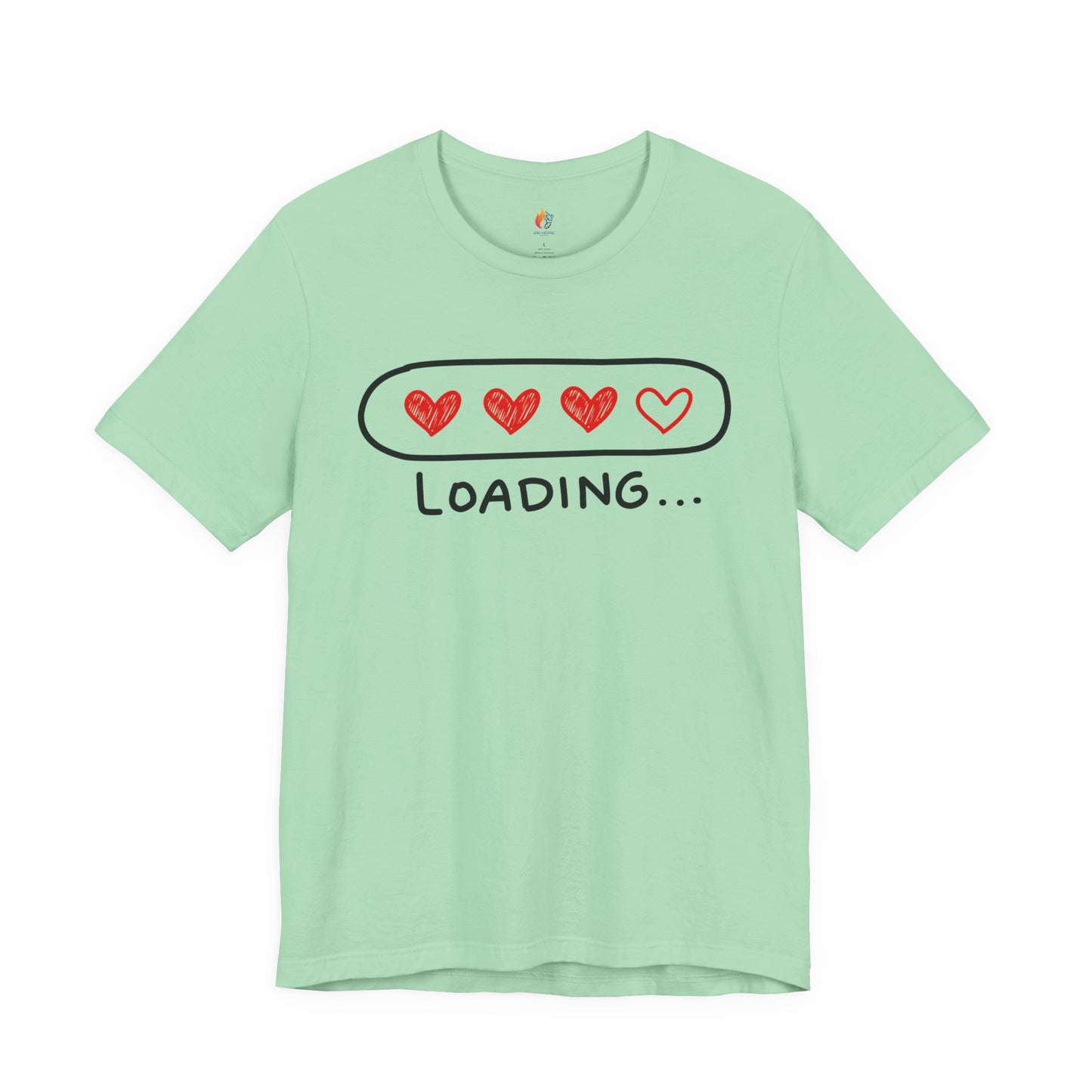 Love loading T-Shirt, Valentine’s Day T-shirt, Cute Valentine Shirt, Love Graphic Tee, Unisex Valentine Outfit, Gift for Him or Her, Romantic Holiday Tee