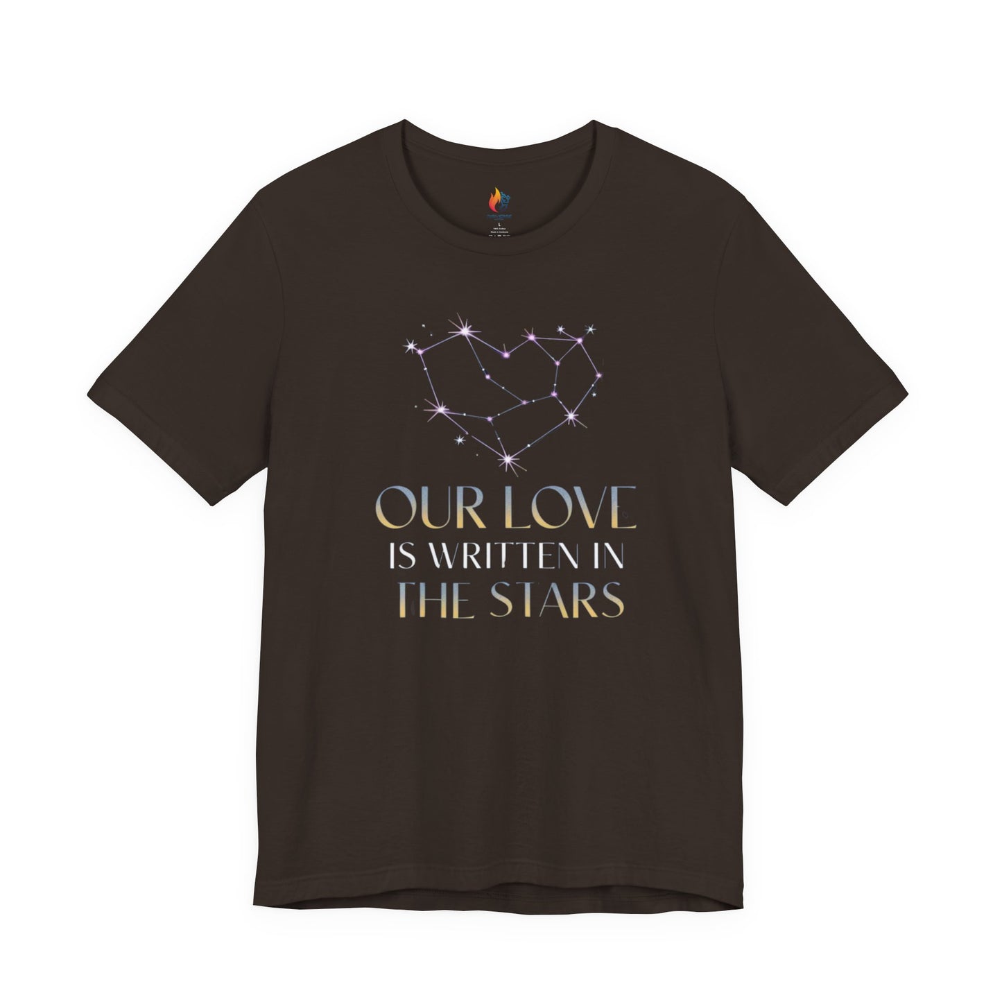 Love is written on the Stars T-Shirt, Valentine’s Day T-shirt, Cute Valentine Shirt, Love Graphic Tee, Unisex Valentine Outfit, Gift for Him or Her, Romantic Holiday Tee
