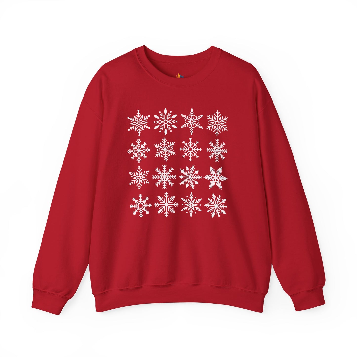 Snowflakes, Christmas Sweatshirt, Unisex Crewneck, Holiday Season Outfit, Winter Sweatshirt