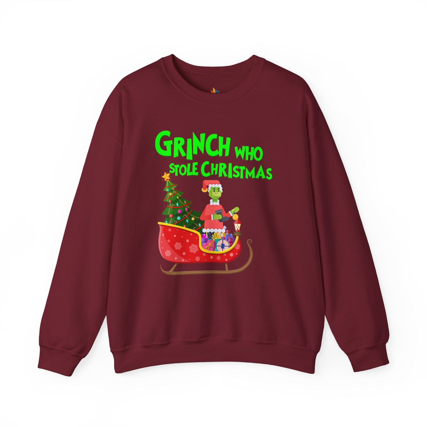 Grinch who stole Christmas Sweatshirt, Unisex Crewneck, Holiday Season Outfit, Winter Sweatshirt