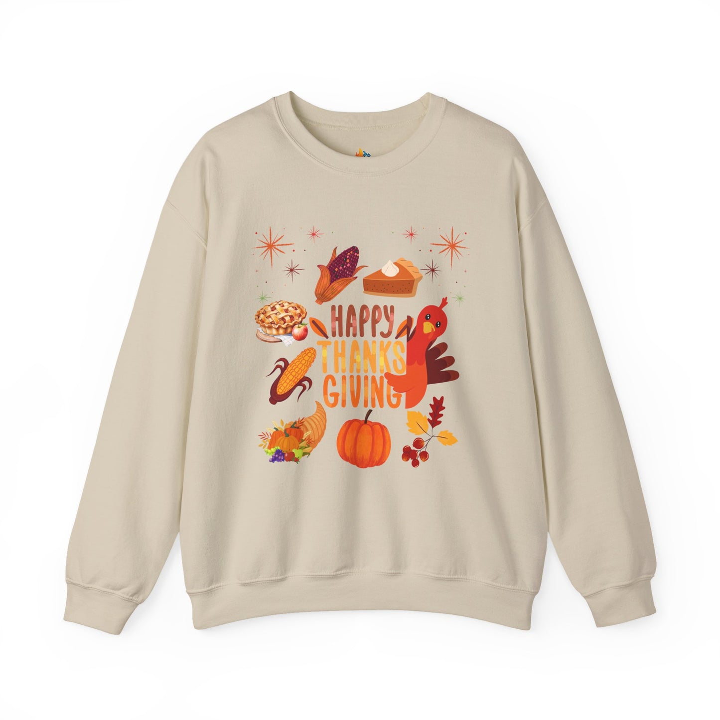 Happy Thanksgiving Sweatshirt, Unisex Crewneck, Fall Season Outfit, Cozy Fall Gift